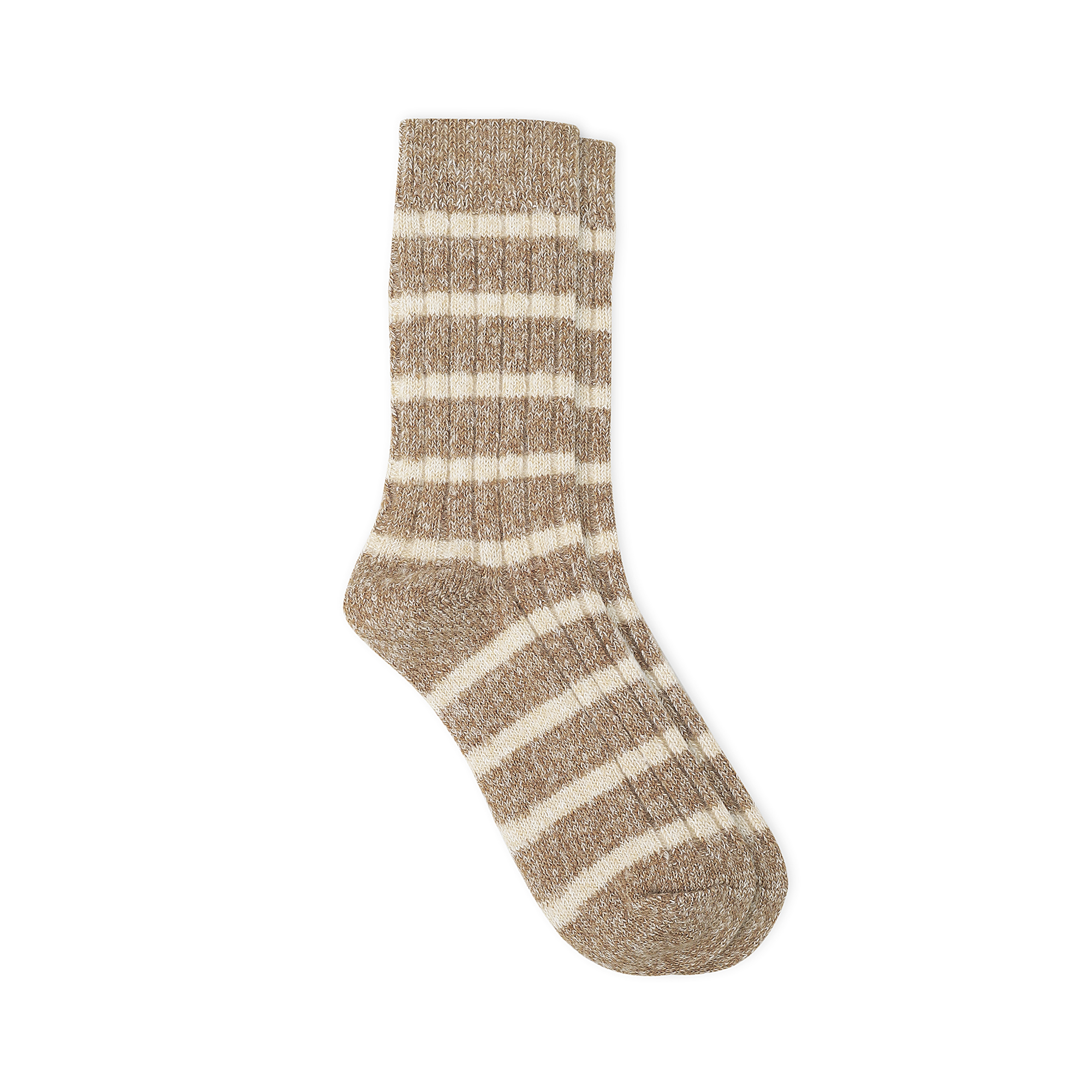 Men’s Thermal Crew Socks - Light Brown