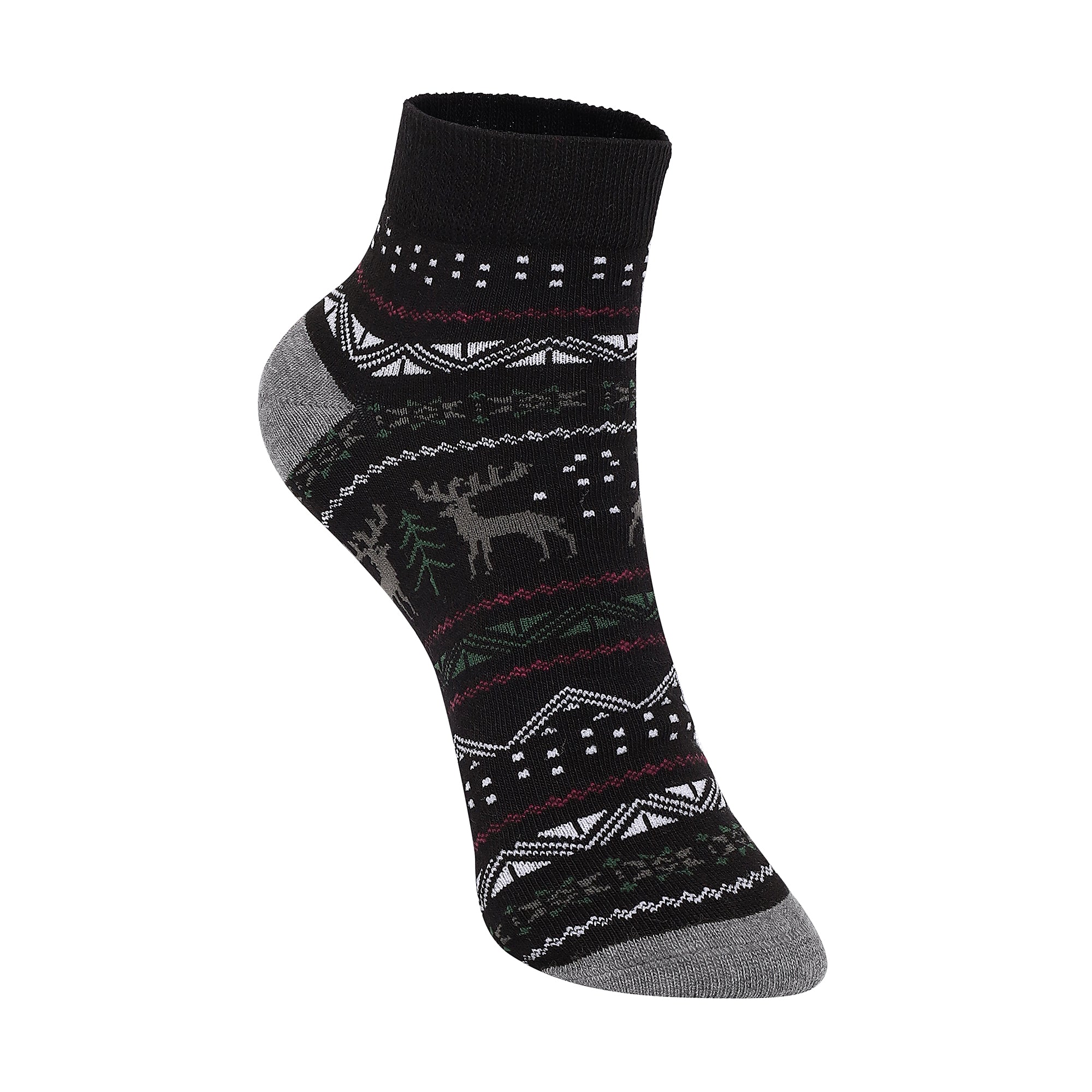 Nordic Reindeer Men's Ankle Socks