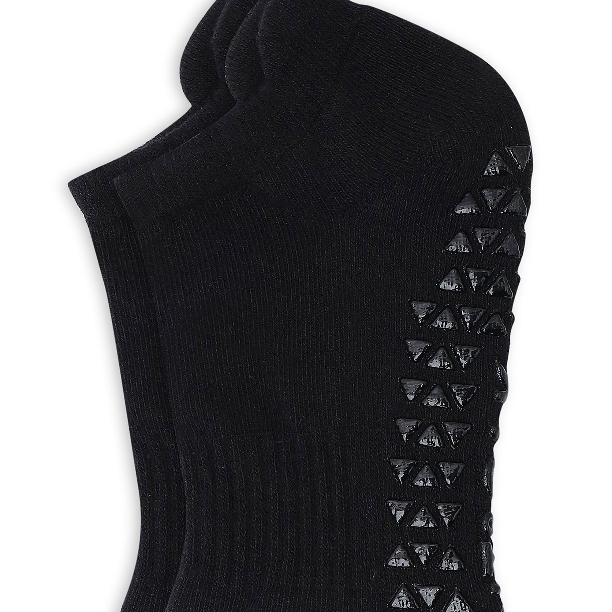 Black Unisex Ankle Sports Grip Socks