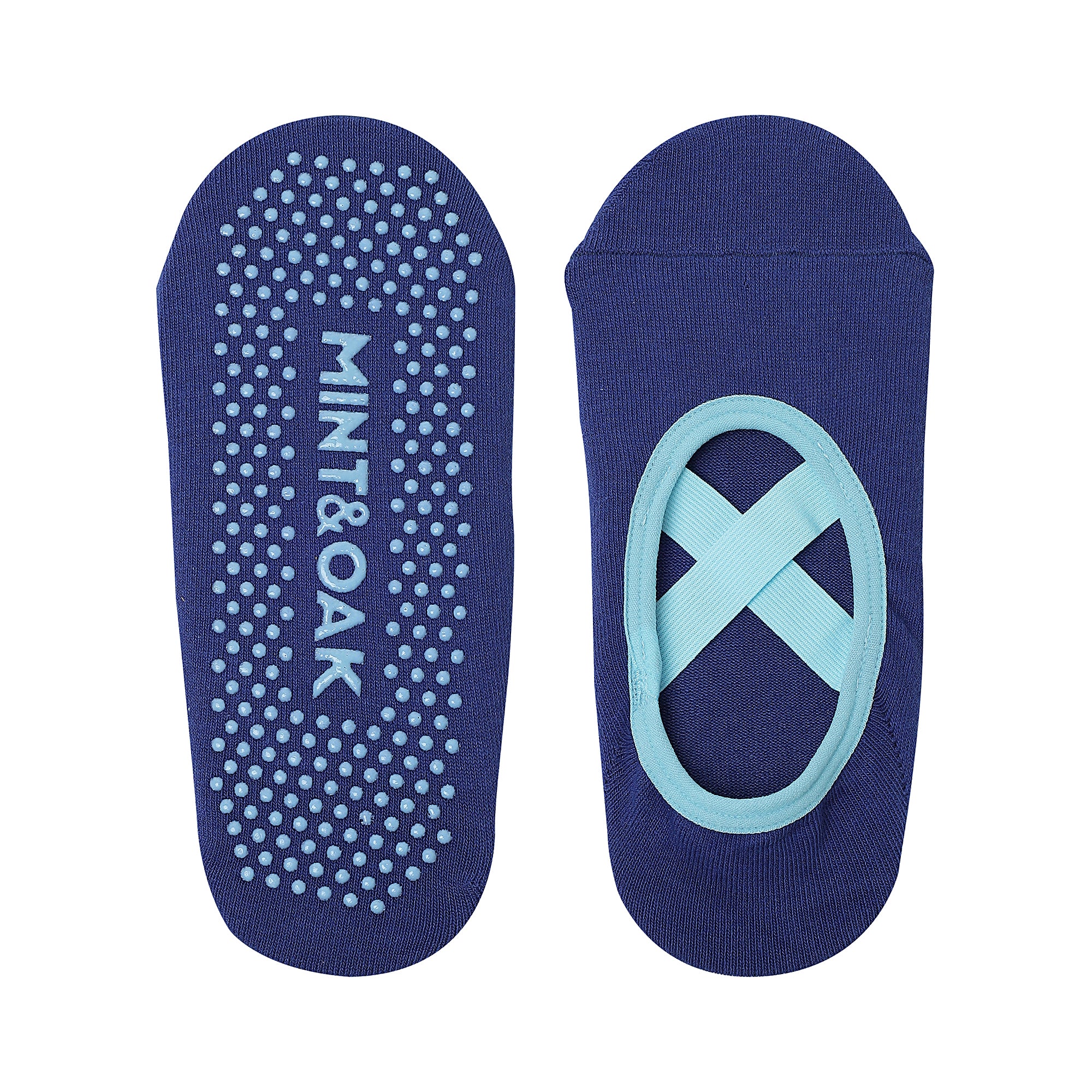 Yoga and Pilates Non-Slip Two Way Socks for Women - Blue