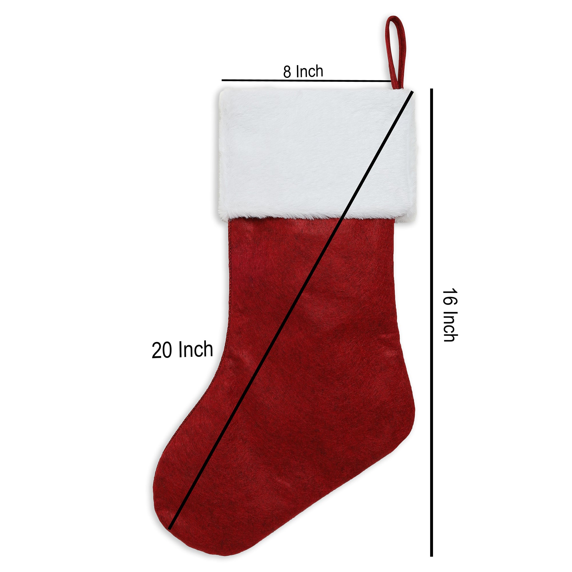 Red Snowflake Stocking