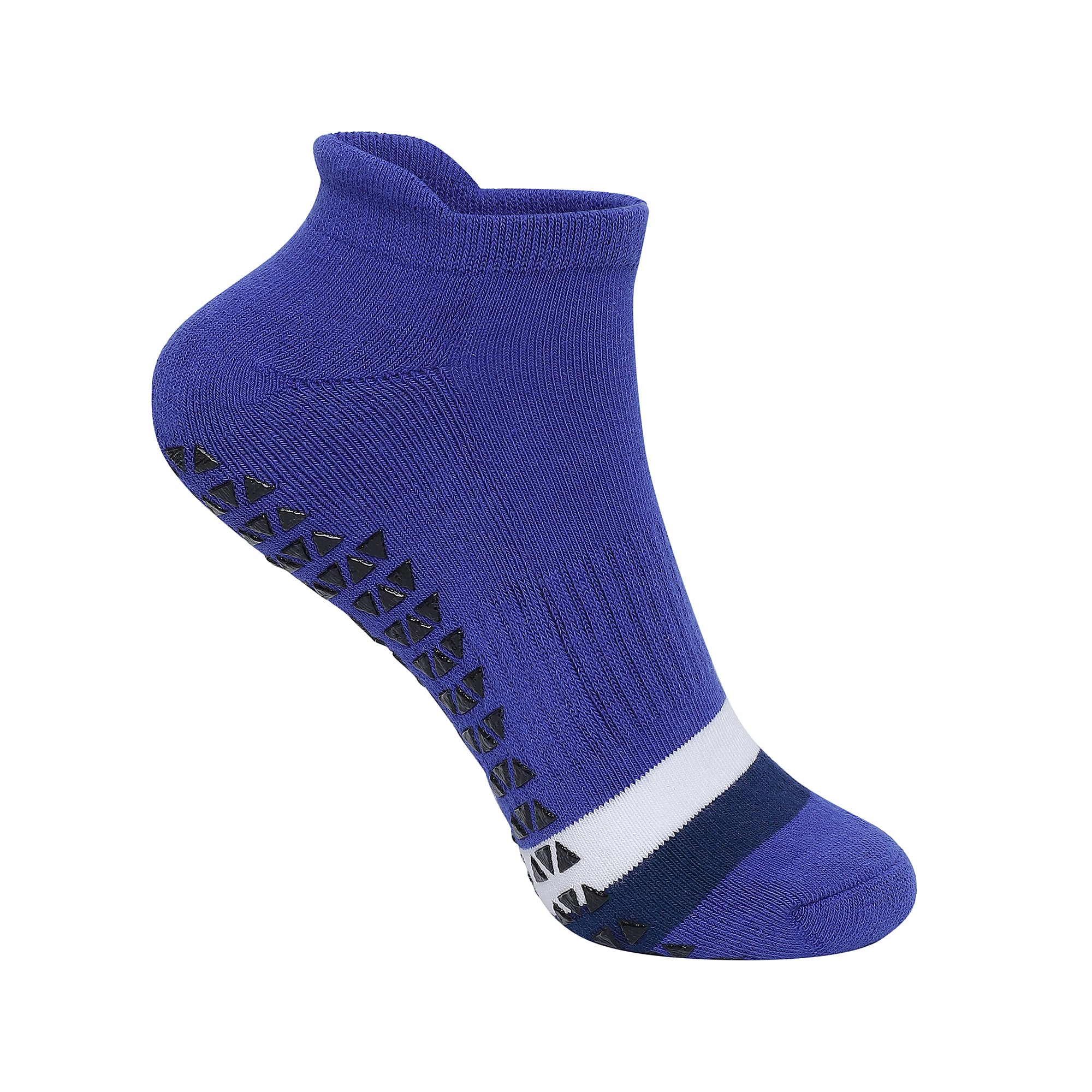 Navy Blue Unisex Ankle Sports Grip Socks