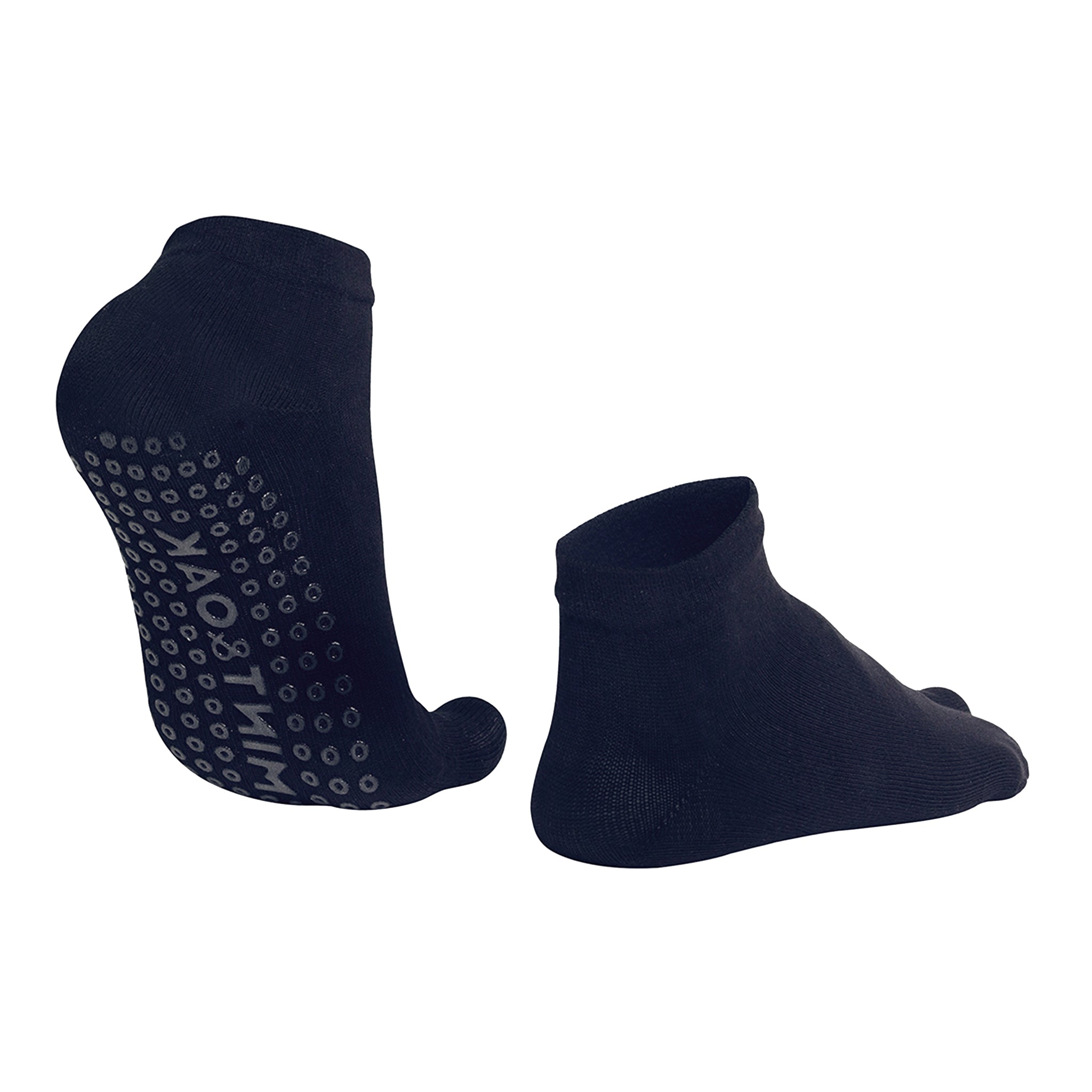 Unisex Anti-Slip Two-Toe Grip Socks for Elderly Care - Navy Blue