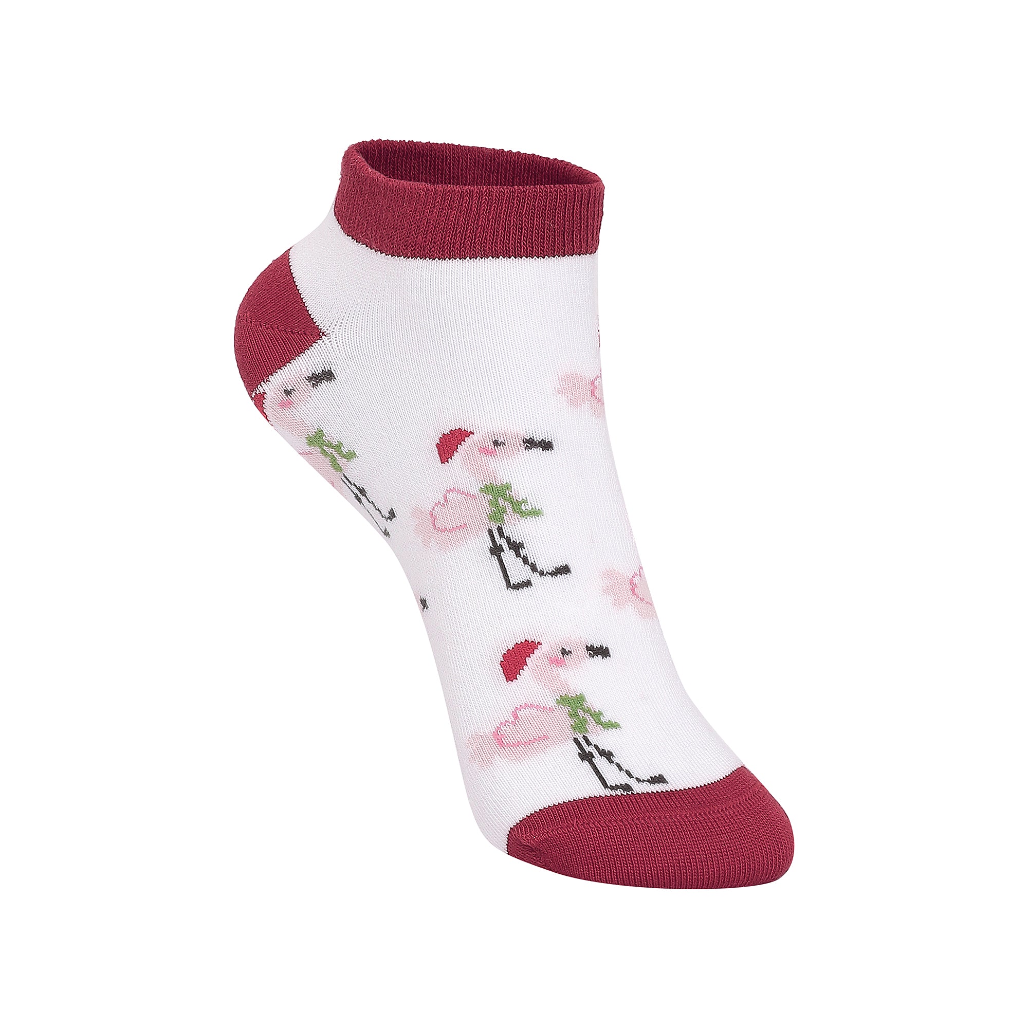 Christmas Flamingos Socks For Women