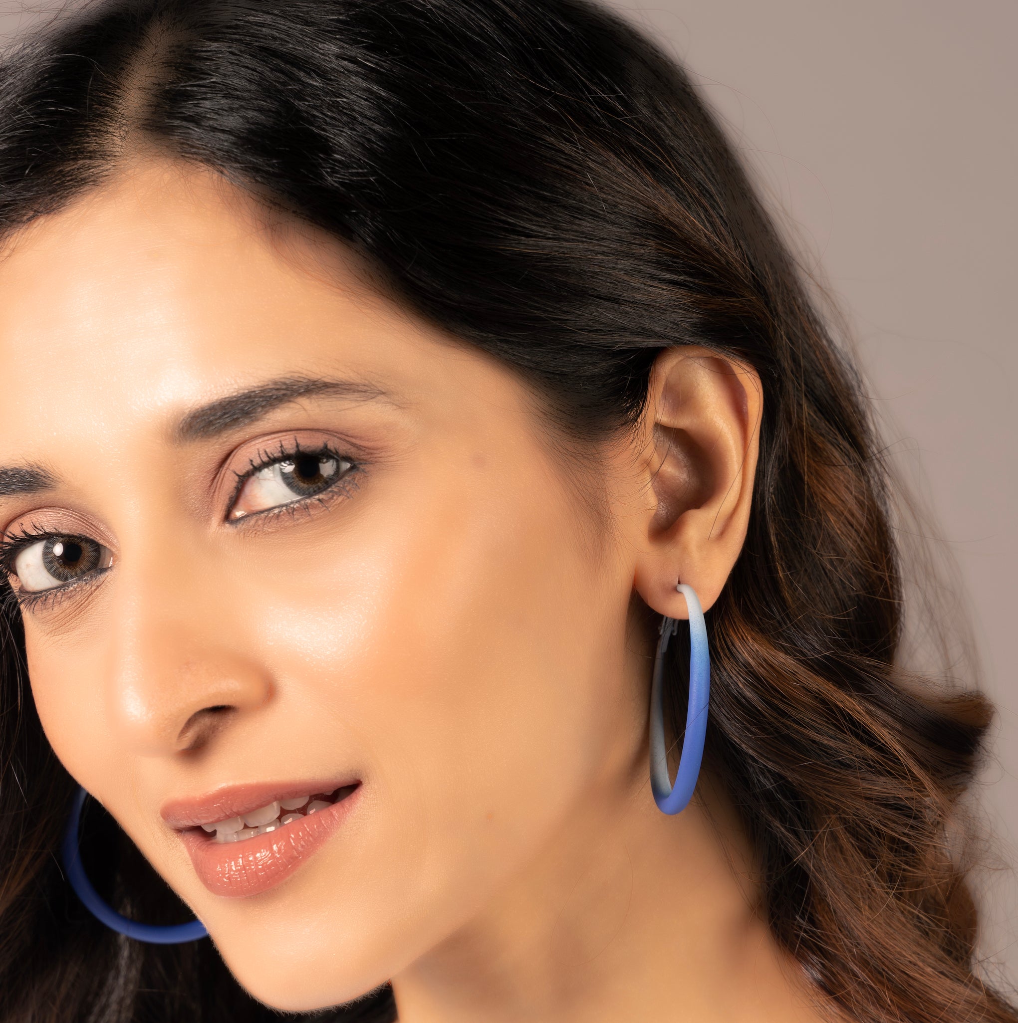 Moonlight blue hoops