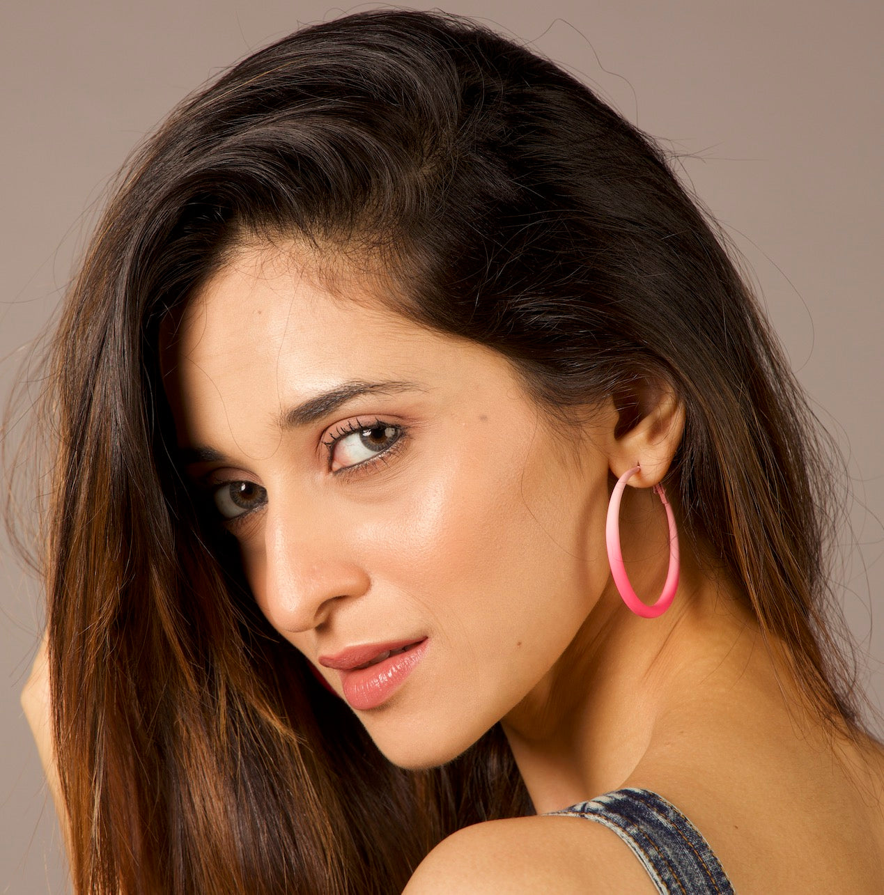 Hot pink hoops