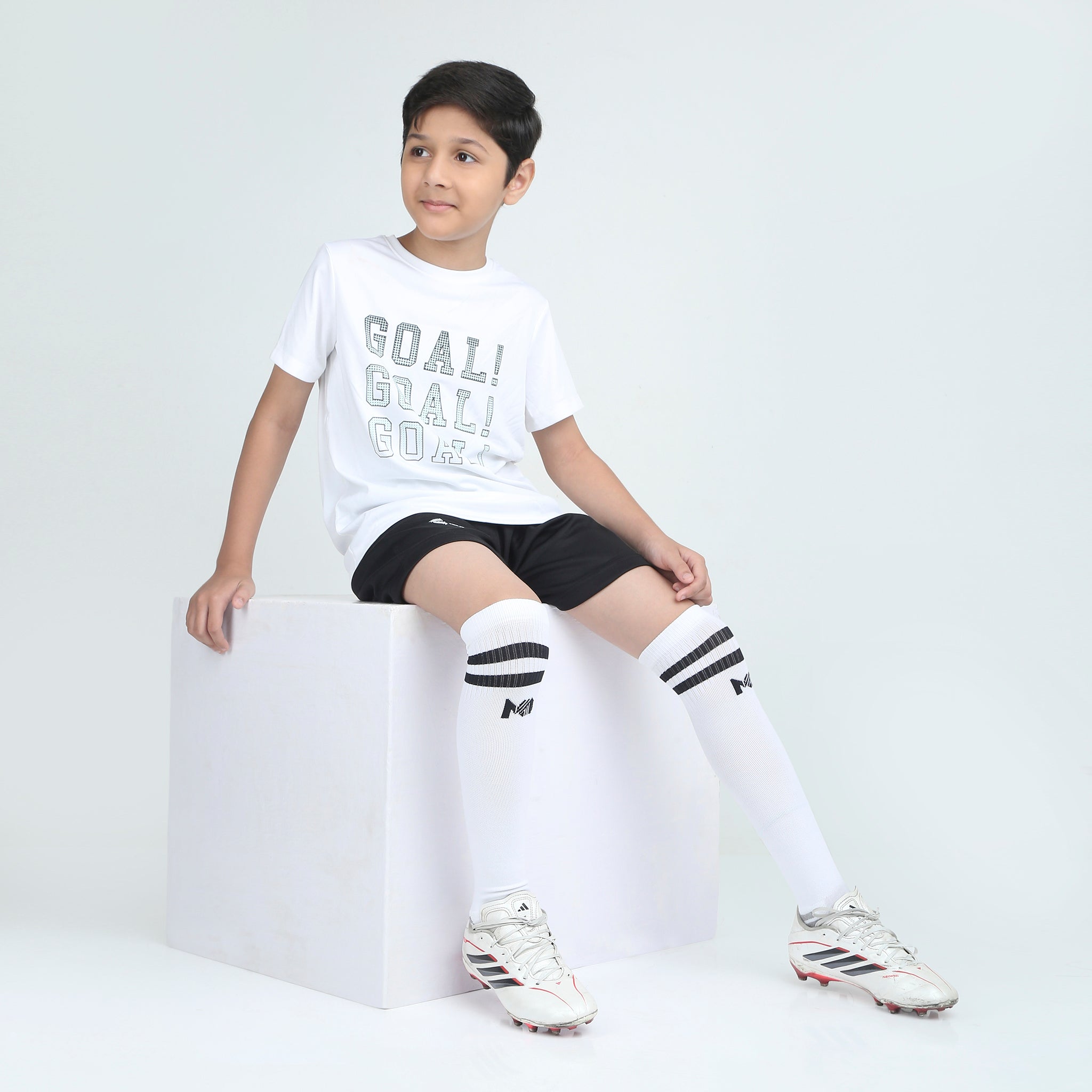 Kids Football Socks - White