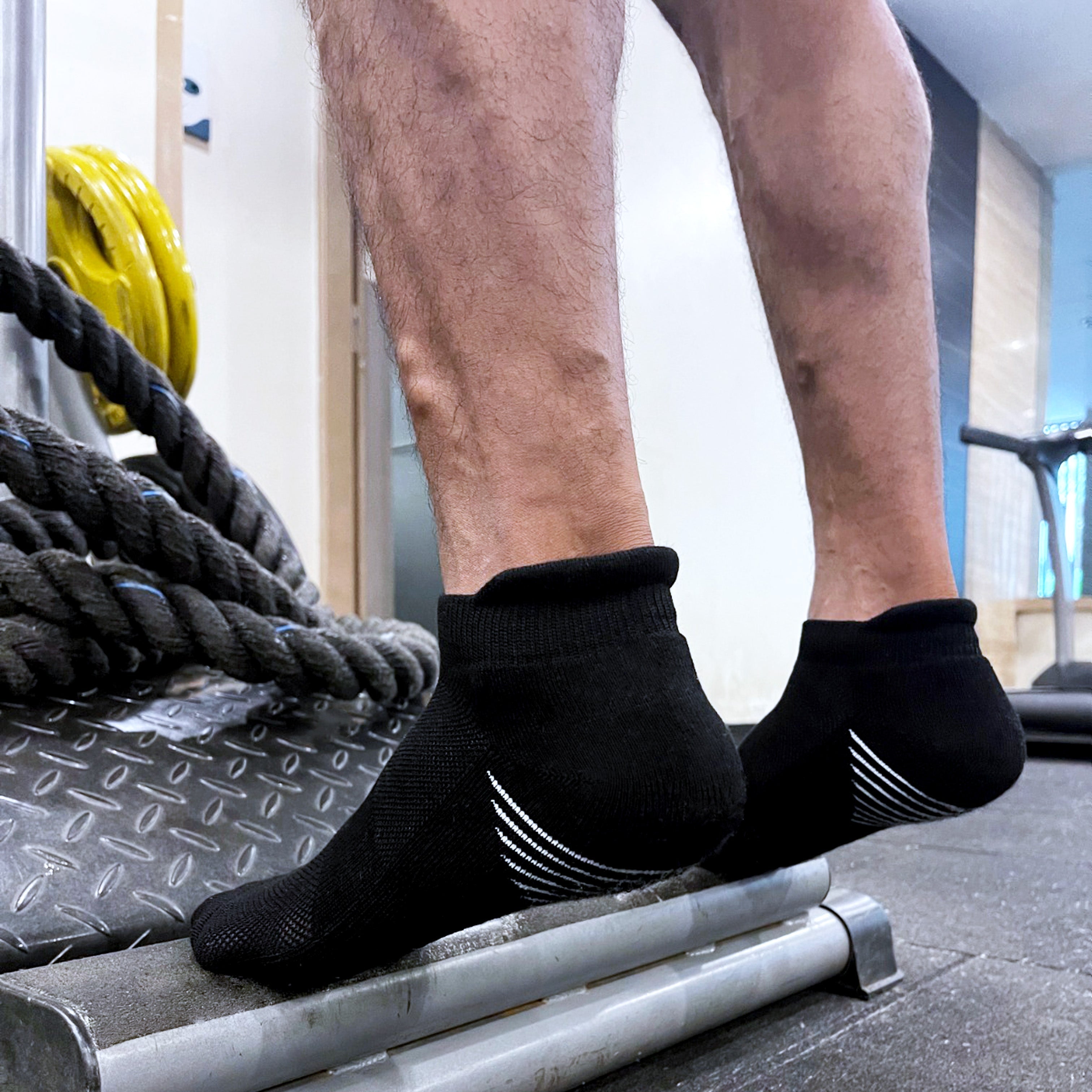 Black Bamboo Sports Socks For Men