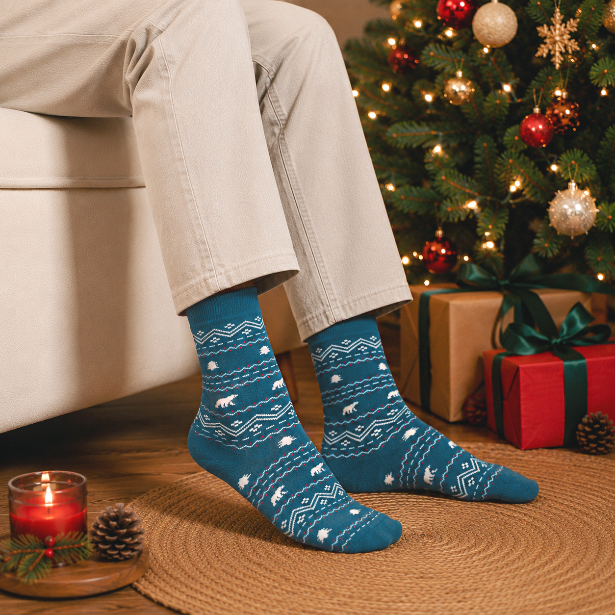 Polar Snow Men's Crew Socks