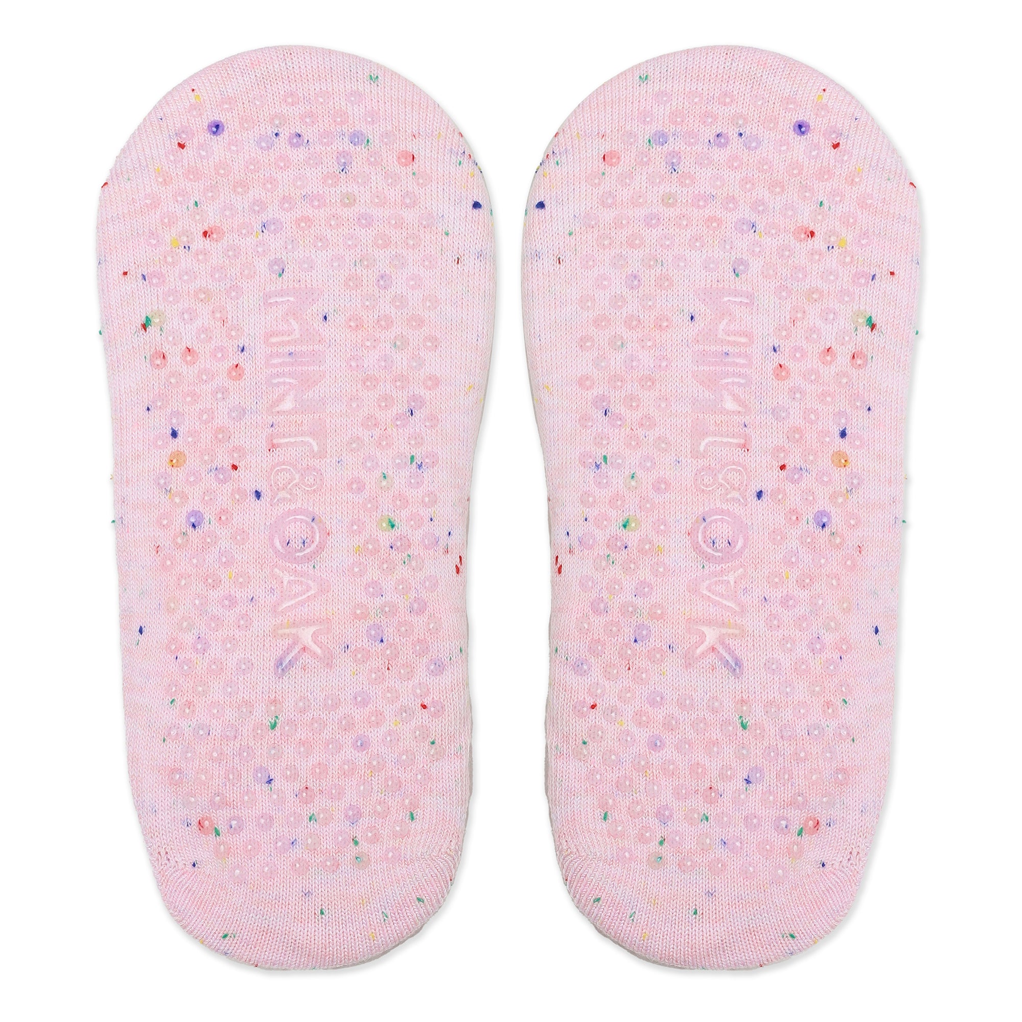 Double Criss Cross Yoga and Pilates Non-Slip Socks for Women - Pink