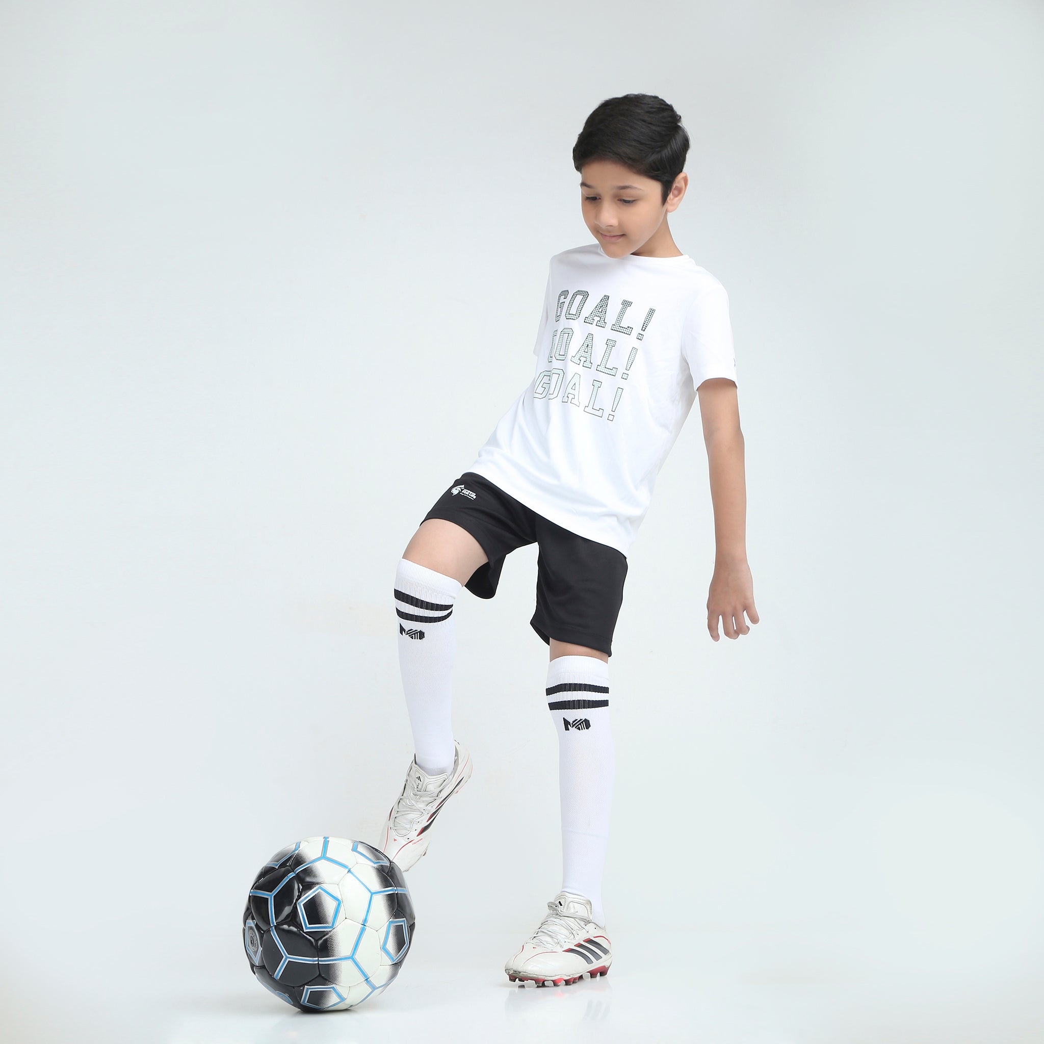 Kids Football Socks - White