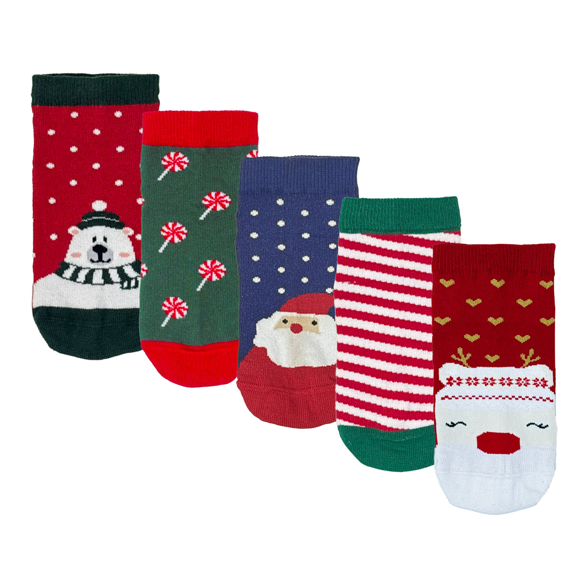 Lil’ Christmas Cheer Kids Socks Gift Set of 5