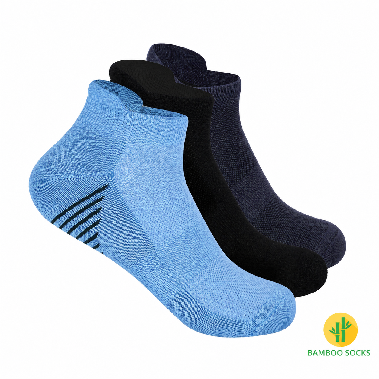 FitPro Essentials Set Of 3 Bamboo Socks For Men