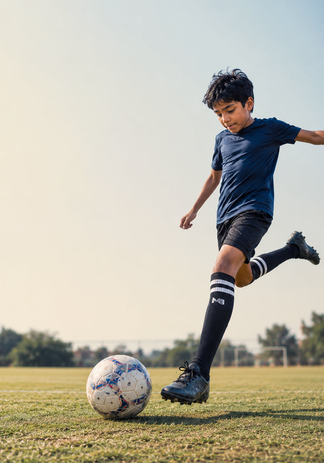 Kids Football Pack of 3 - (White, Black & Red)