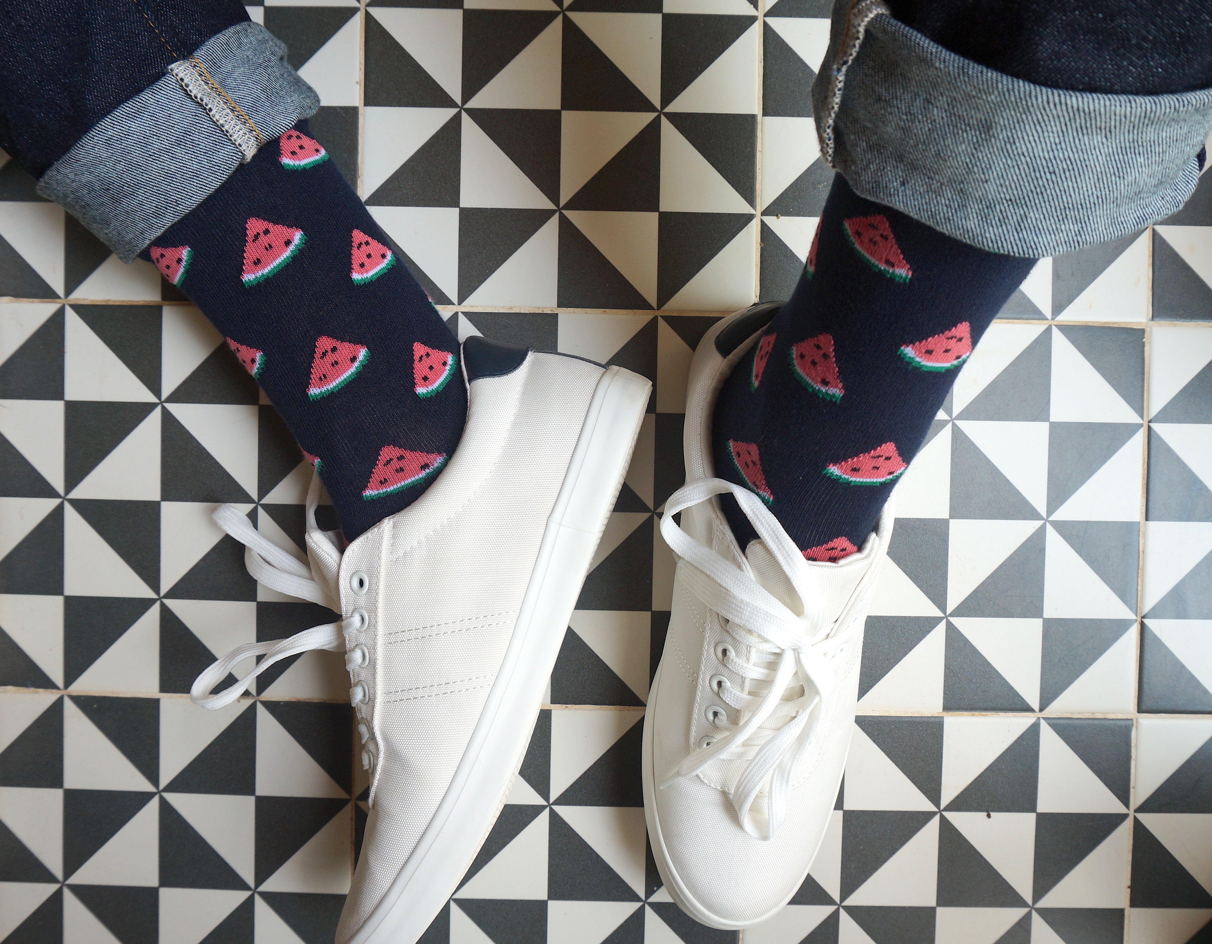 One In A Melon Men's Crew Socks