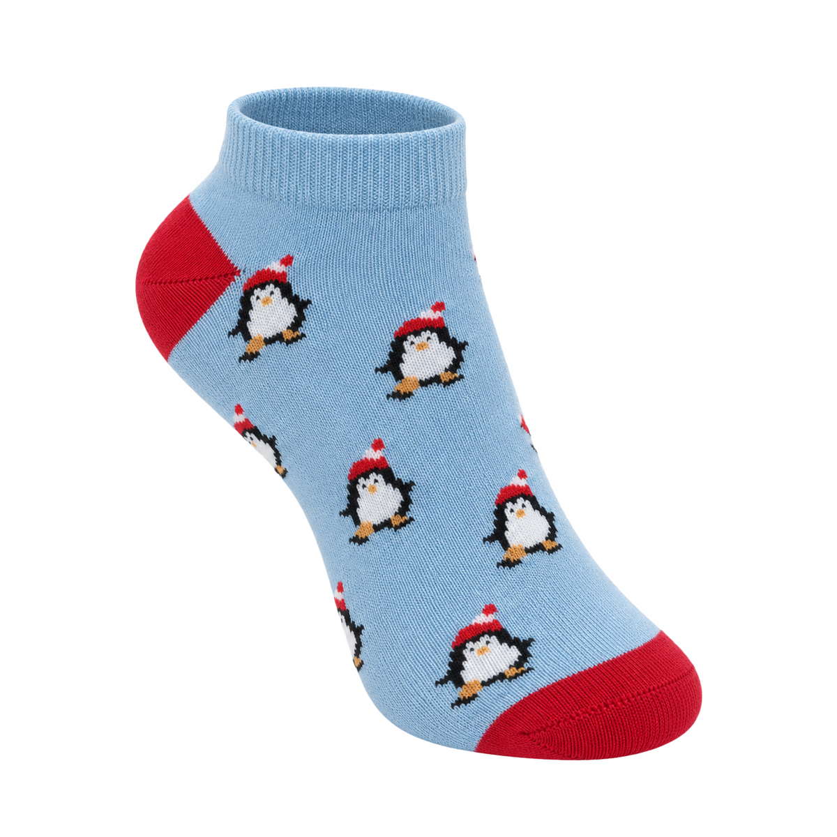 Penguin Snuggles Ankle Socks for Women