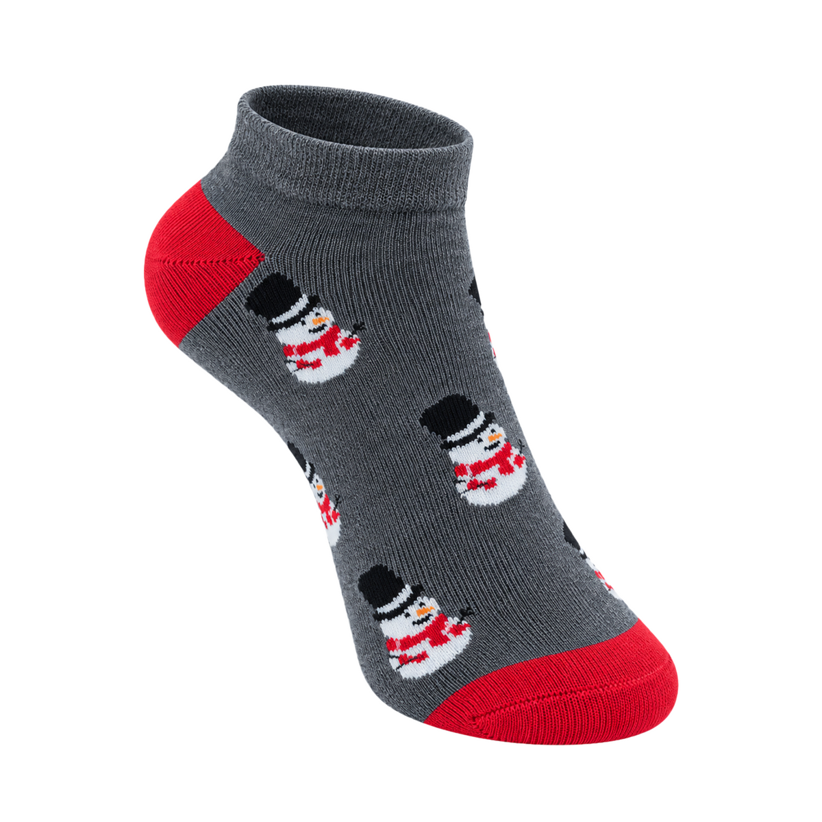Roly Poly Snowman Ankle Socks for Women