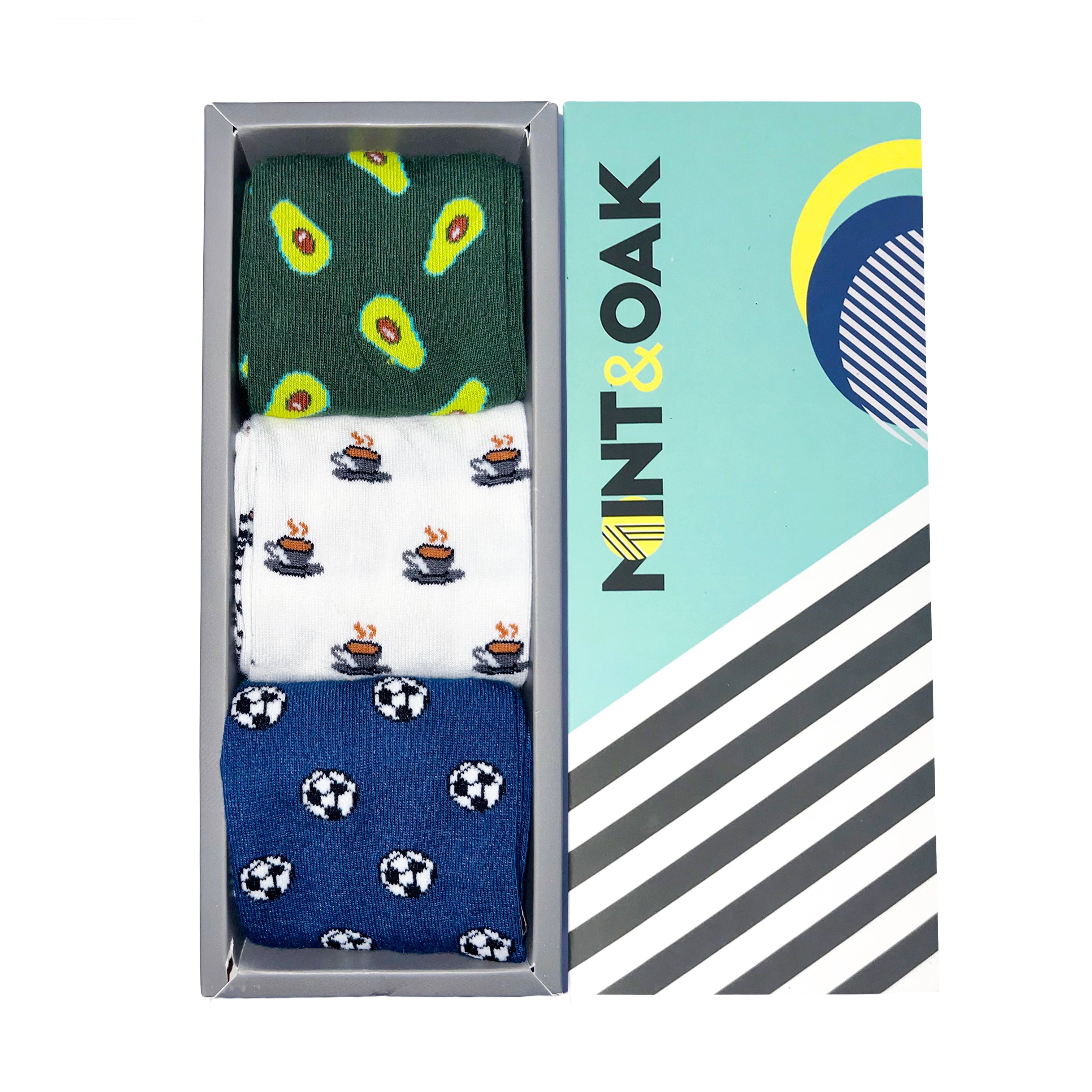 Game Day Ready Set-of-3 Crew Socks for Men