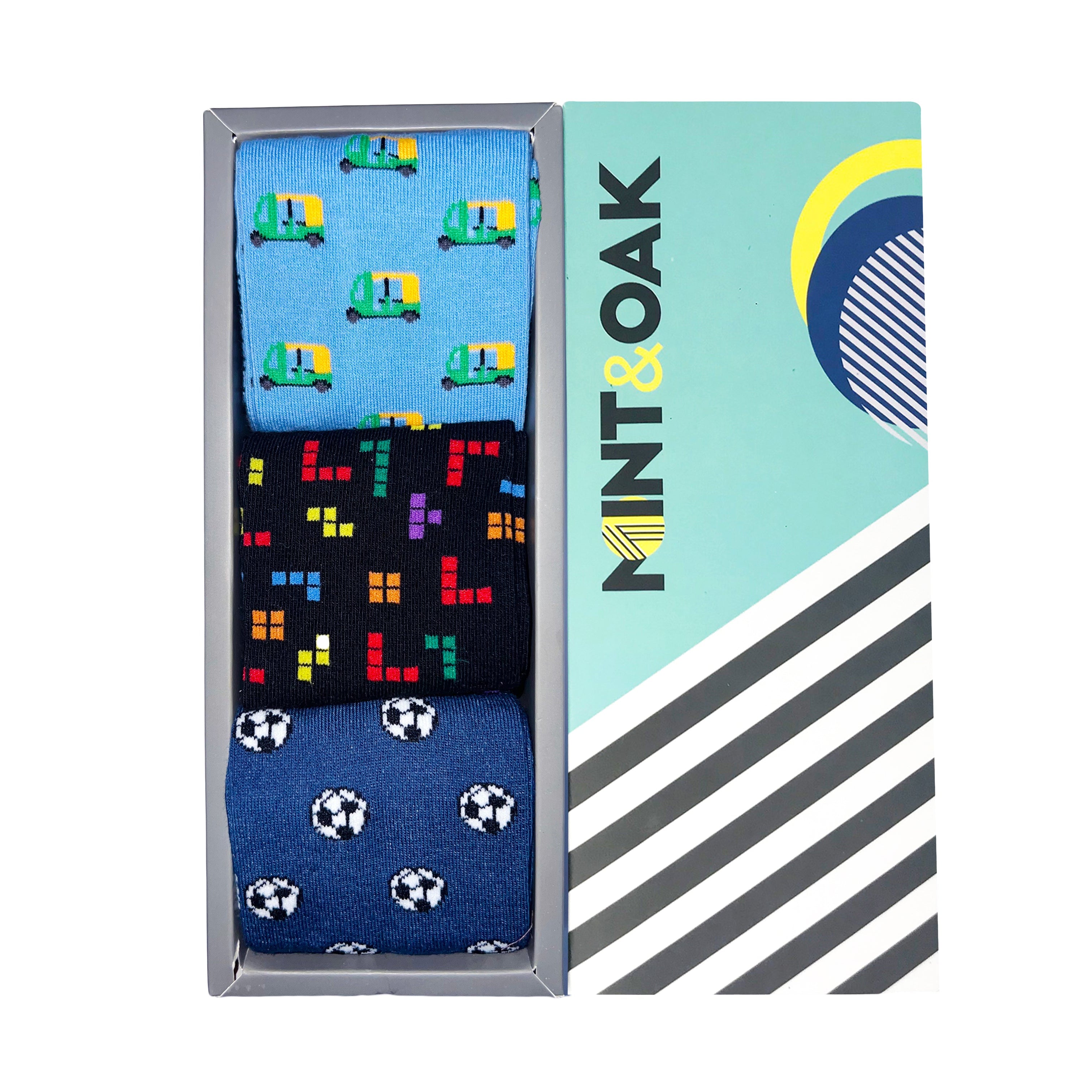 The Daily Driver Set-of-3 Crew Socks for Men
