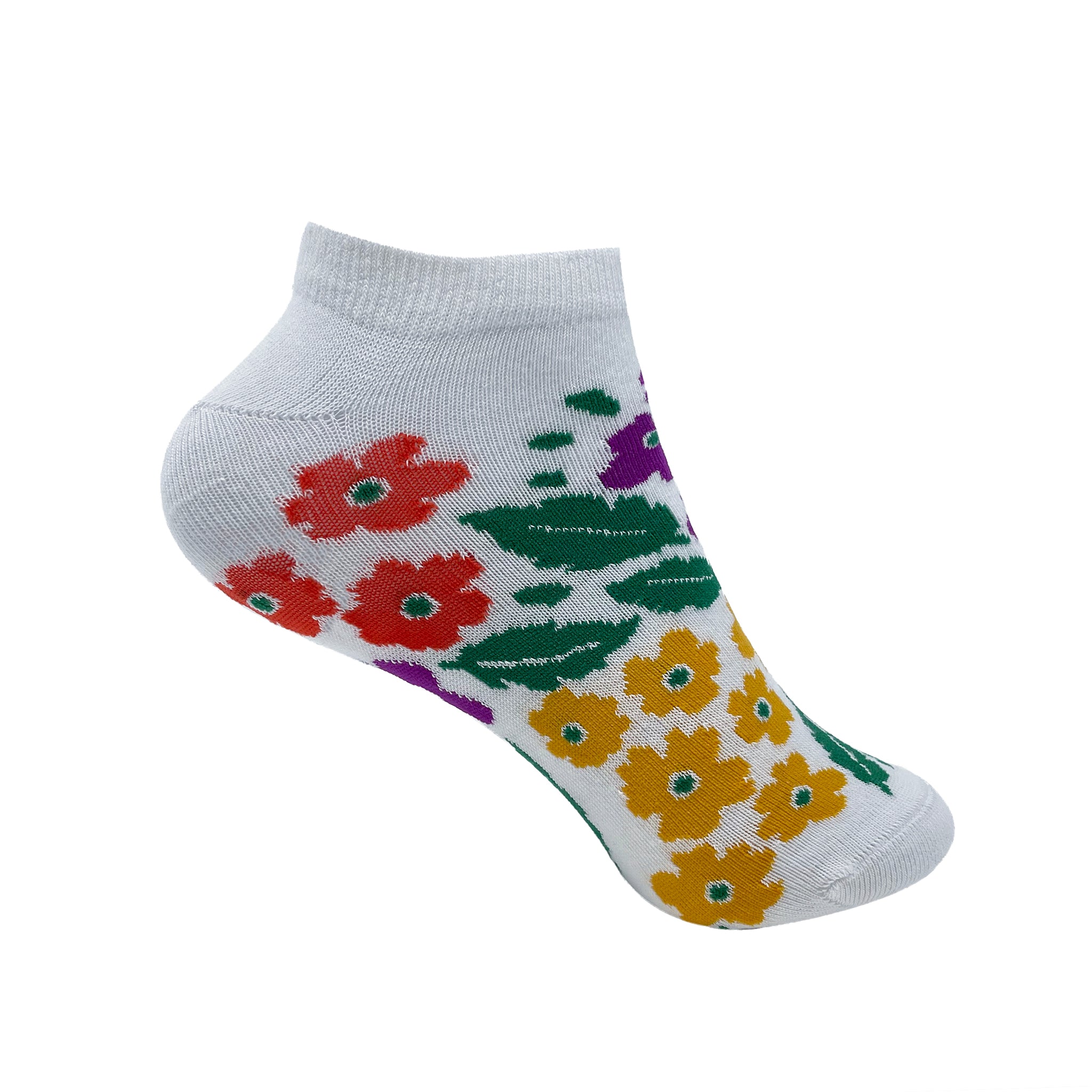 Floral Fun Ankle Socks for Women