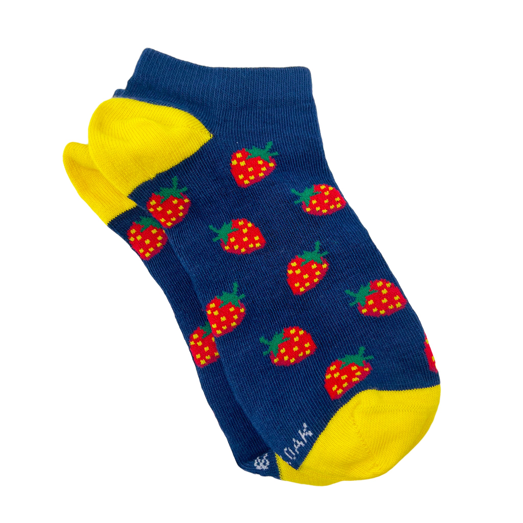 Strawberry Squeeze Ankle Socks for Women
