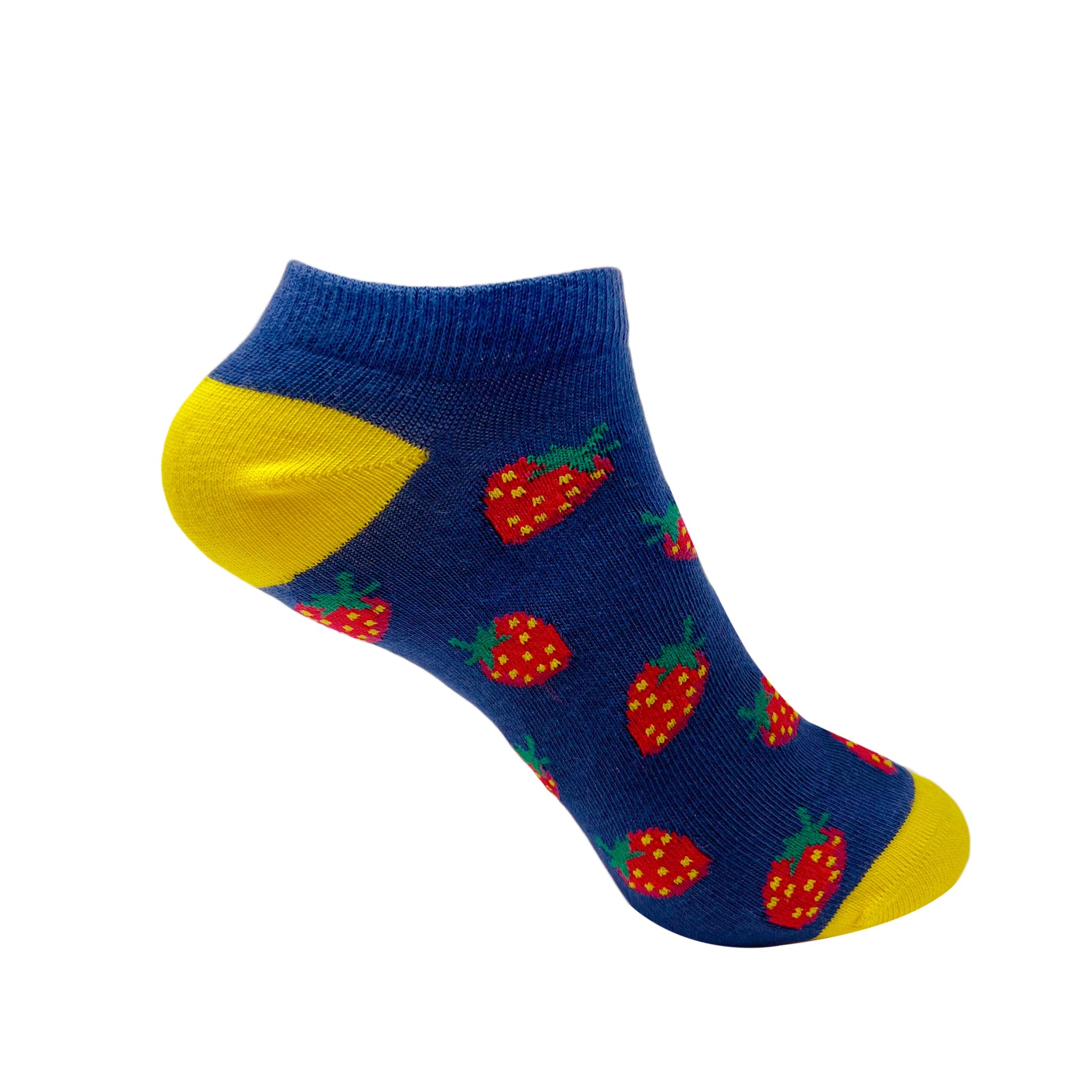 Strawberry Squeeze Ankle Socks for Women