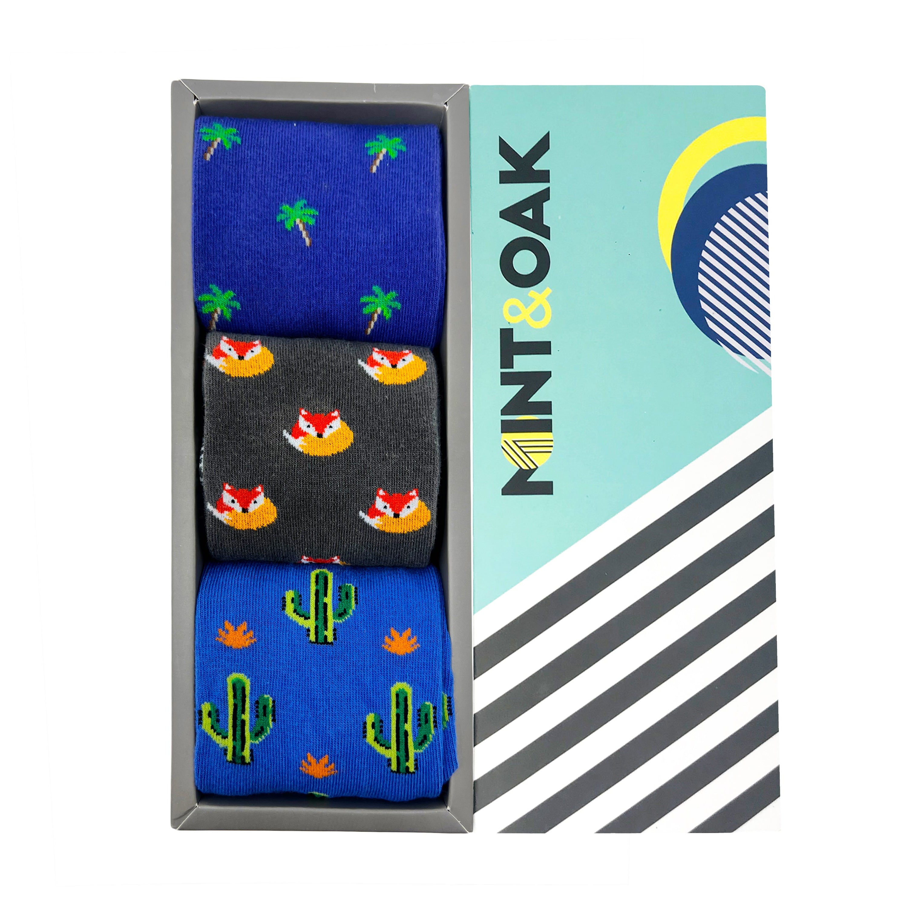 Sole Vibes Set-of-3 Crew Socks for Men