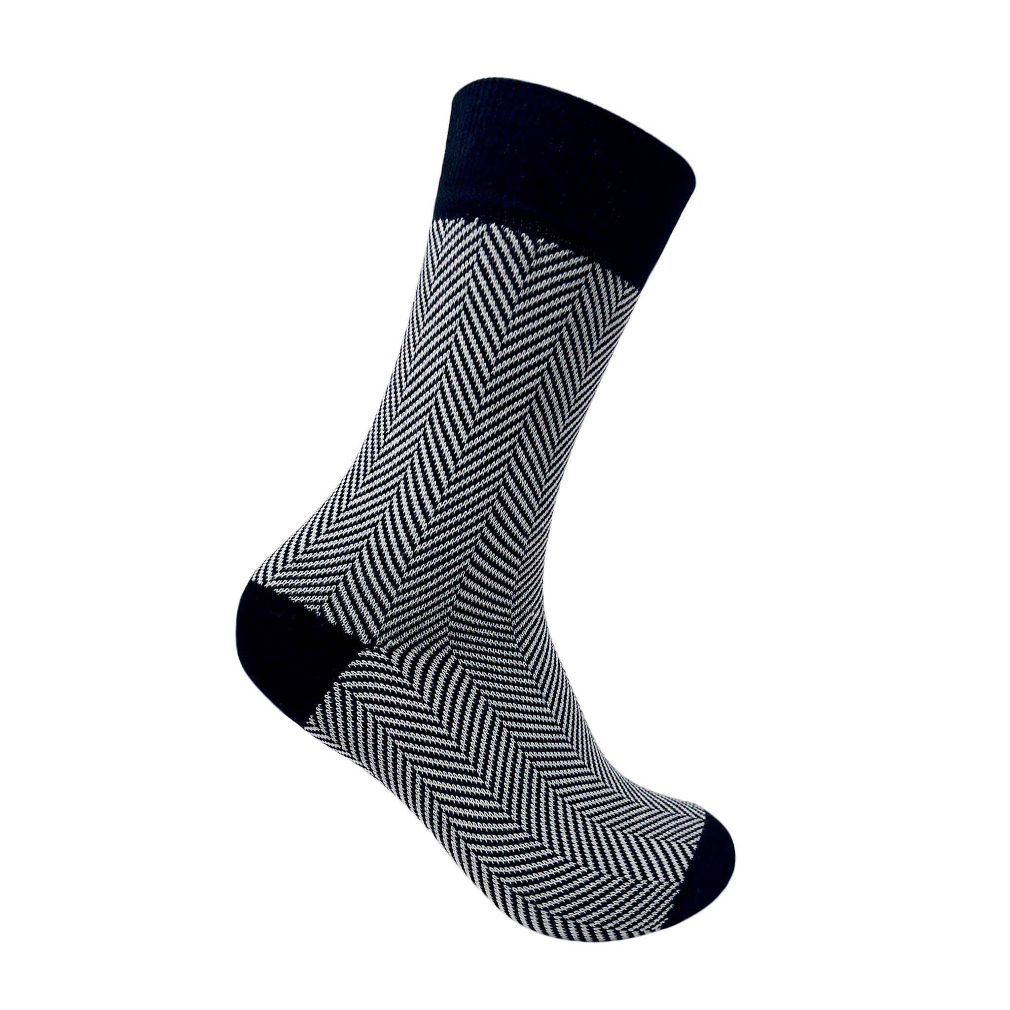 Refined Herringbone Trio Set-of-3 Crew Socks for Men