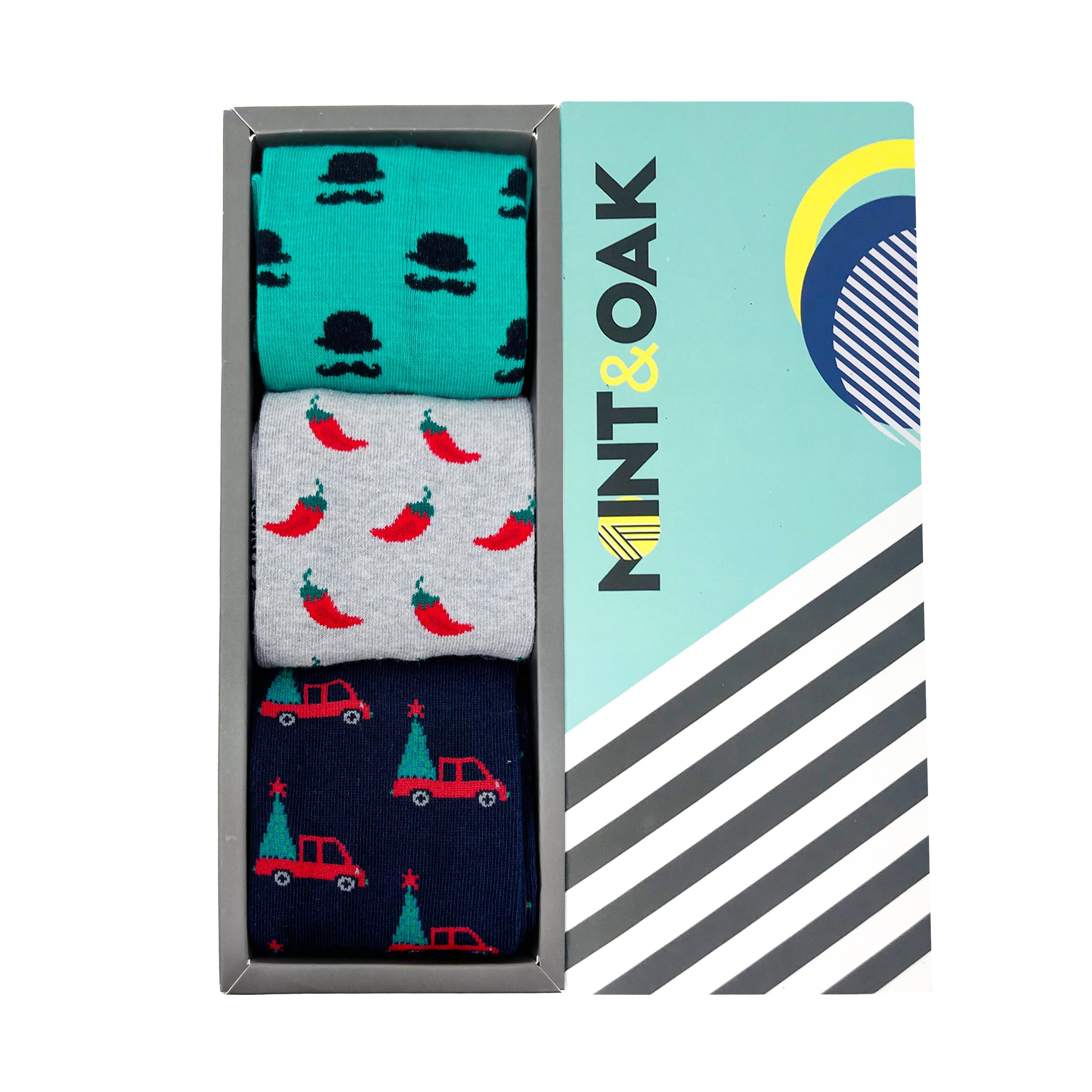 Snuggle Squad Set-of-3 Crew Socks for Men