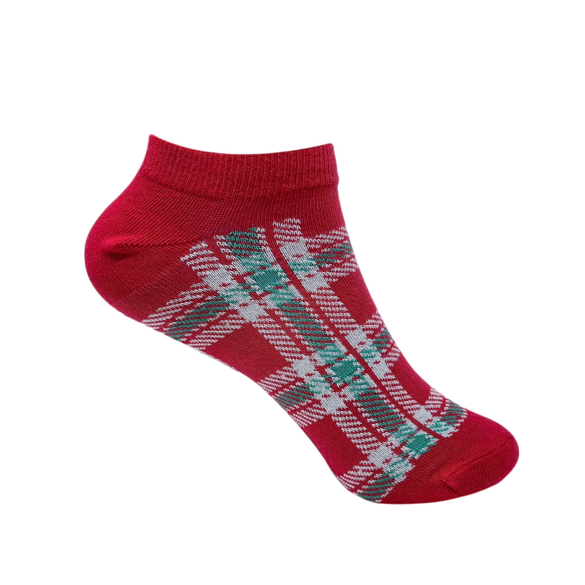 Plaid Up Ankle Socks for Women