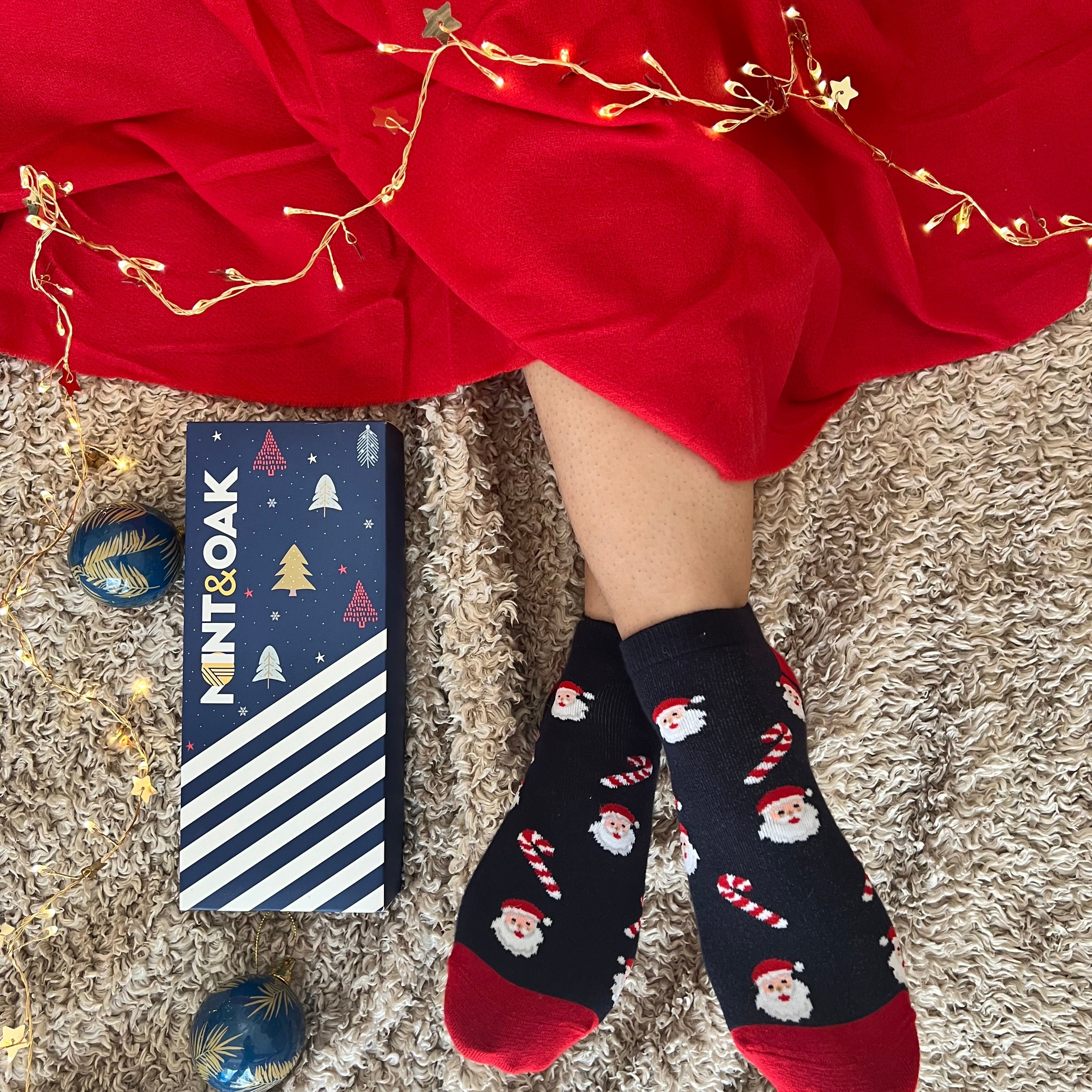 Holiday Harmony Set-of-5 Ankle Socks for Women