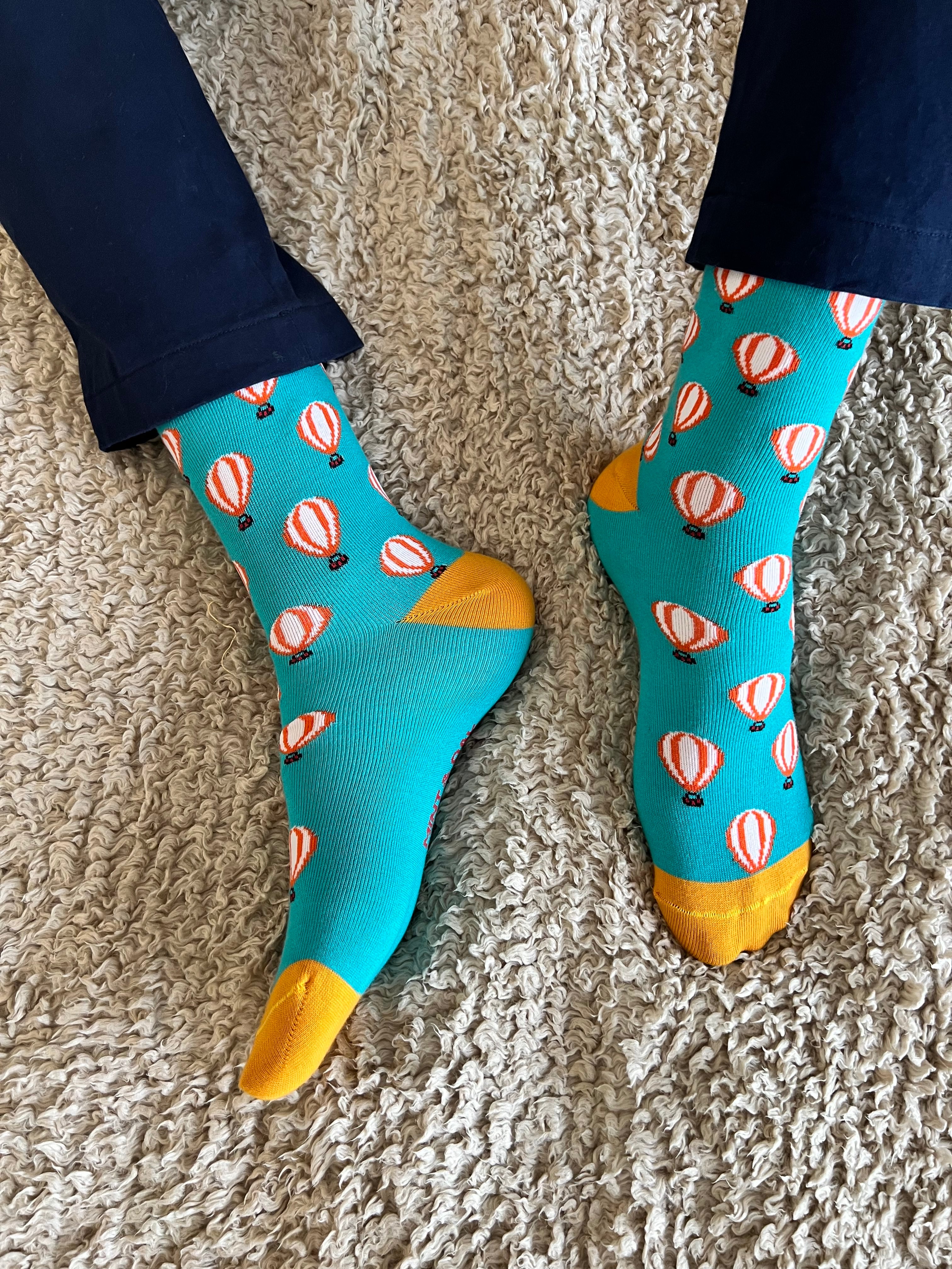 Hot Air Balloon Men's Crew Socks