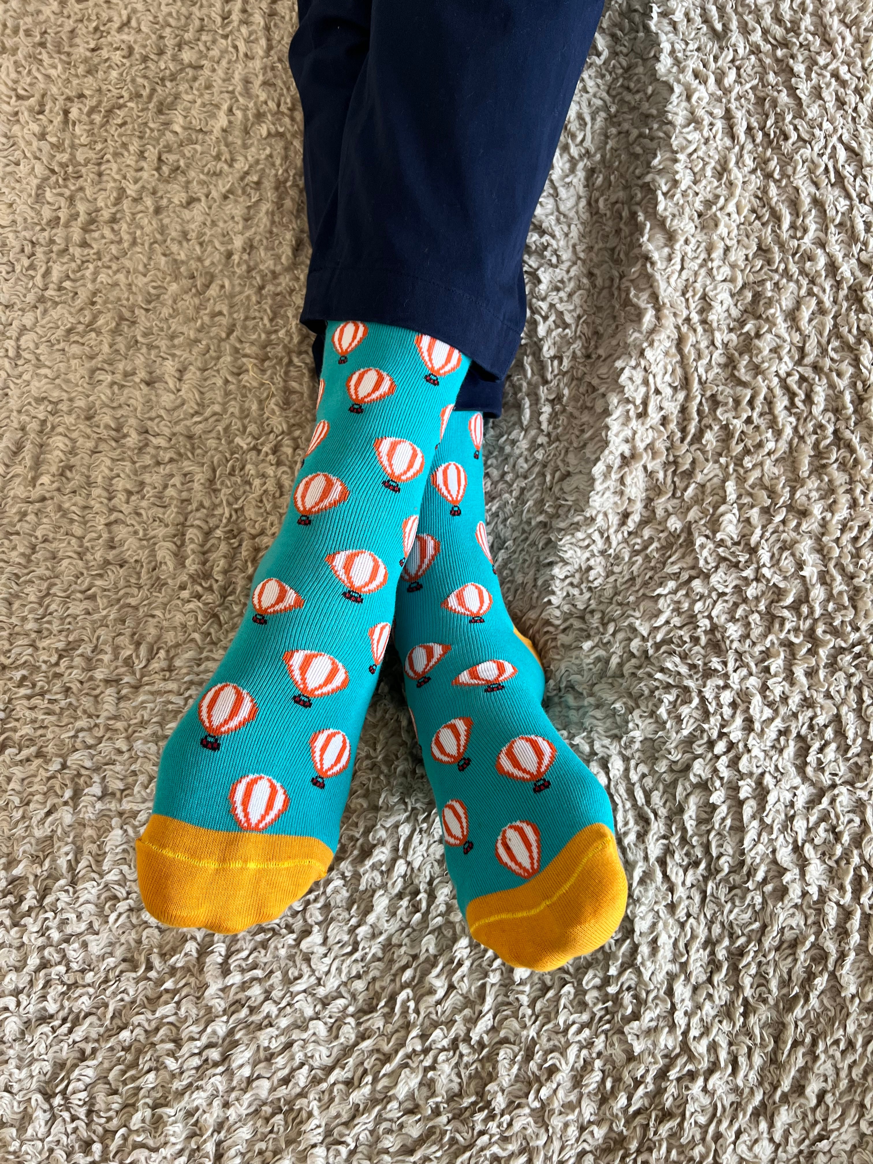 Hot Air Balloon Men's Crew Socks