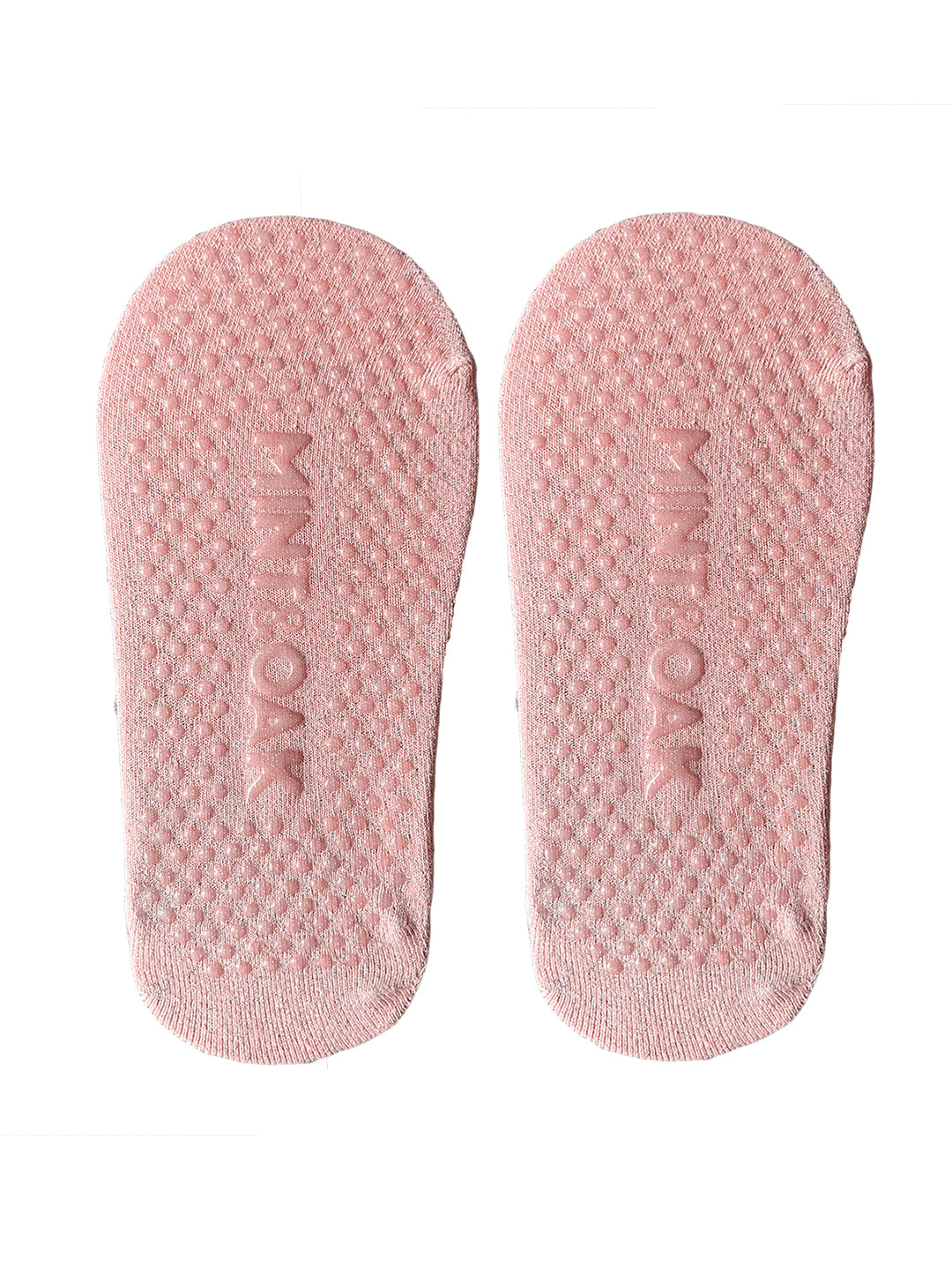 Yoga and Pilates Non-Slip Socks for Women - Shimmer Light Pink