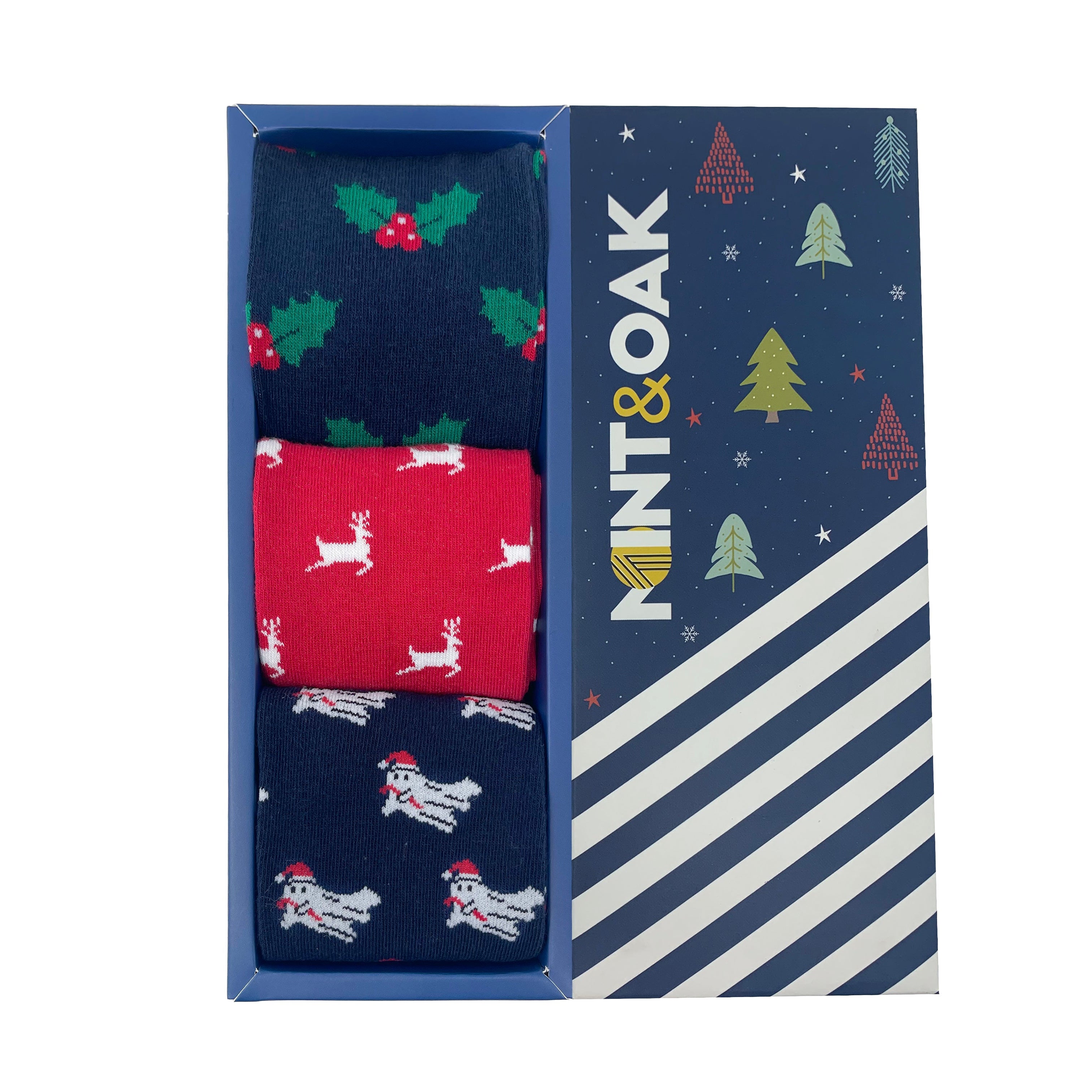 Christmas Classics Set-of-3 Crew Socks for Men