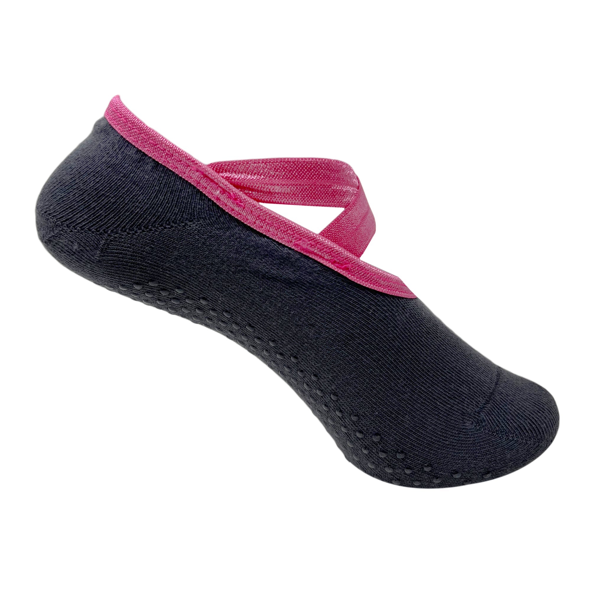Yoga and Pilates Non-Slip Socks for Women - Charcoal Grey