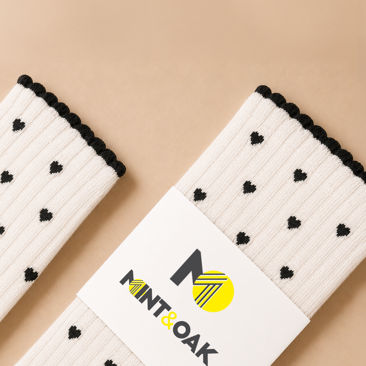 Women's Premium Wool blend Crew Socks - Off White