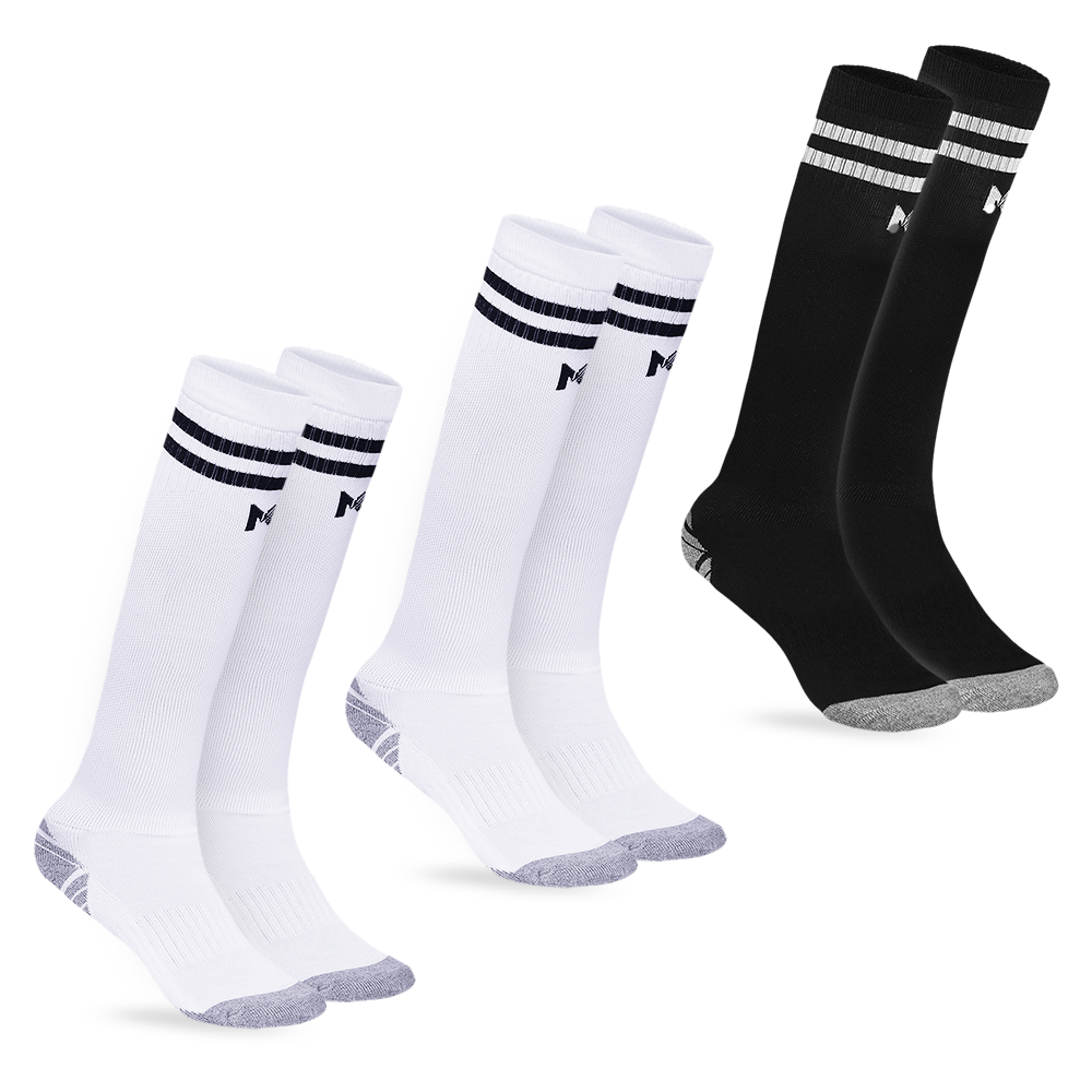 Kids Football Pack of 3 - (White & Black)