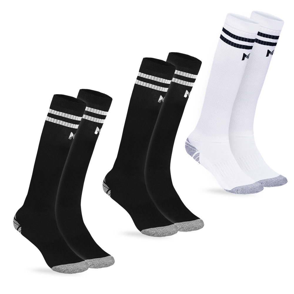 Kids Football Pack of 3 - (Black & White)