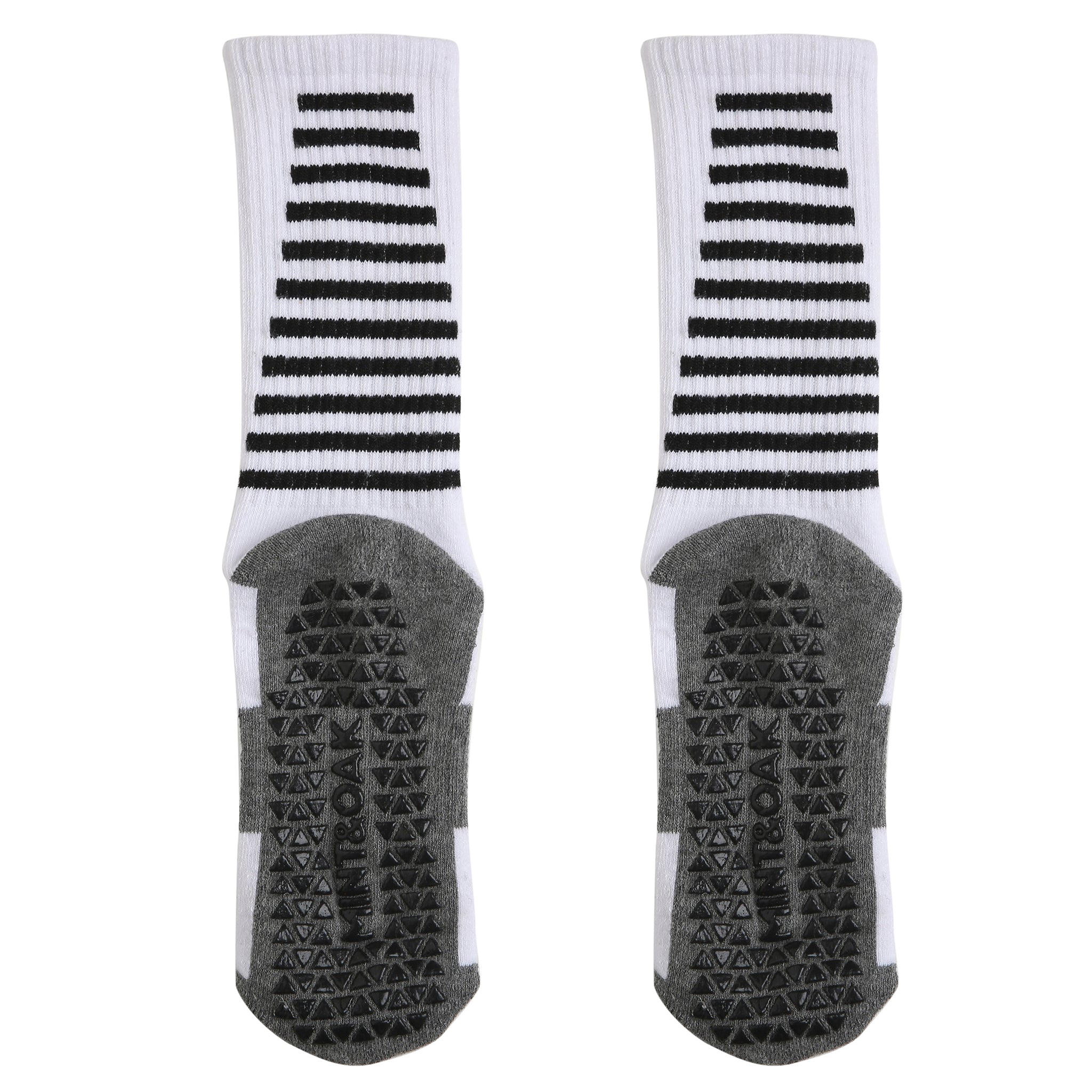 Grip Socks For Pickle, Paddle, Turf, Gym - White