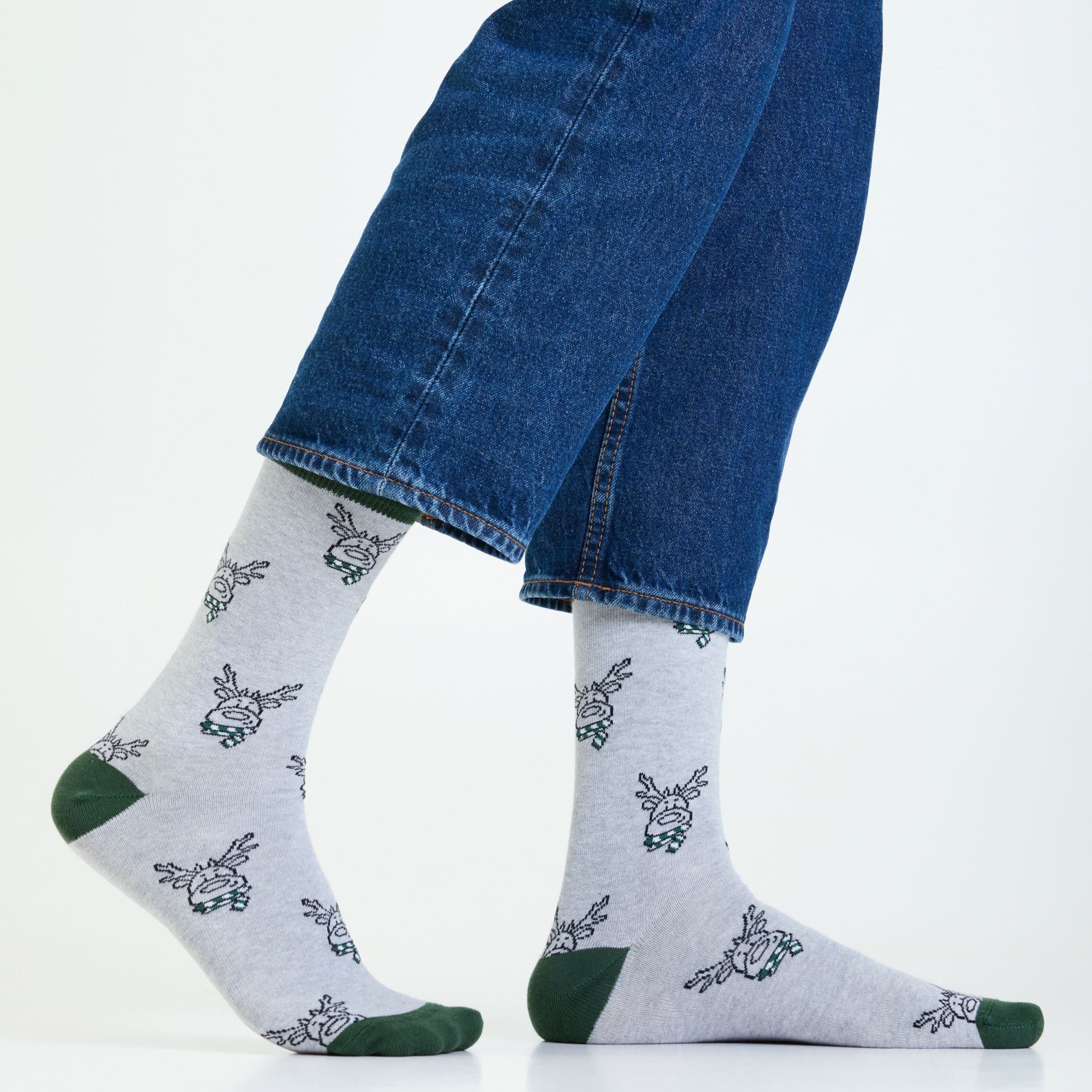 Reindeer Men's Crew Socks