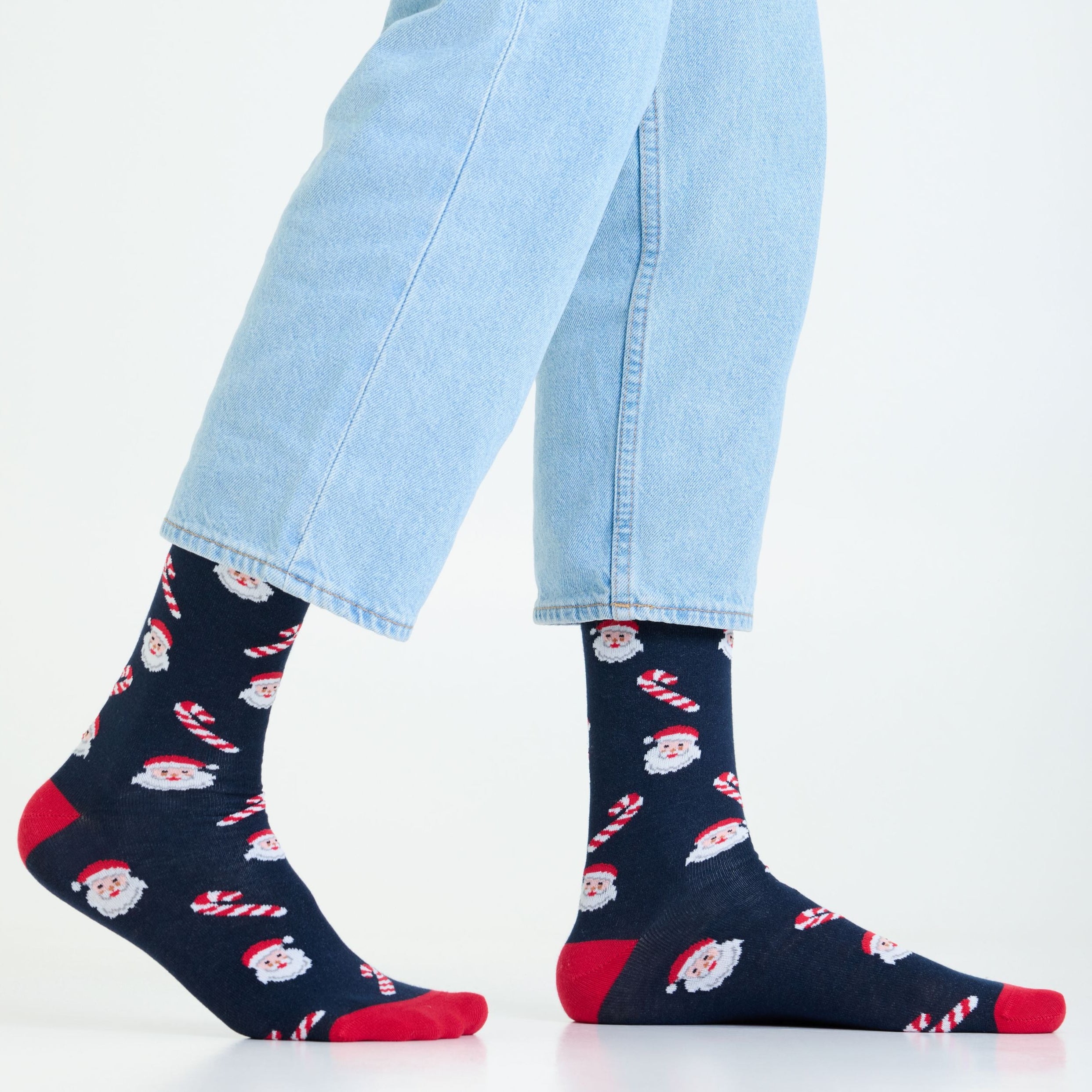 Christmas Cheer Set-of-3 Crew Socks for Men