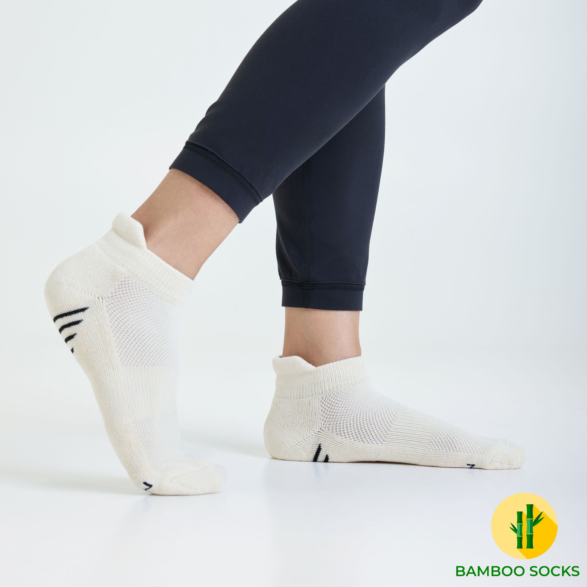 Bamboo Sports Socks For Women - Off White
