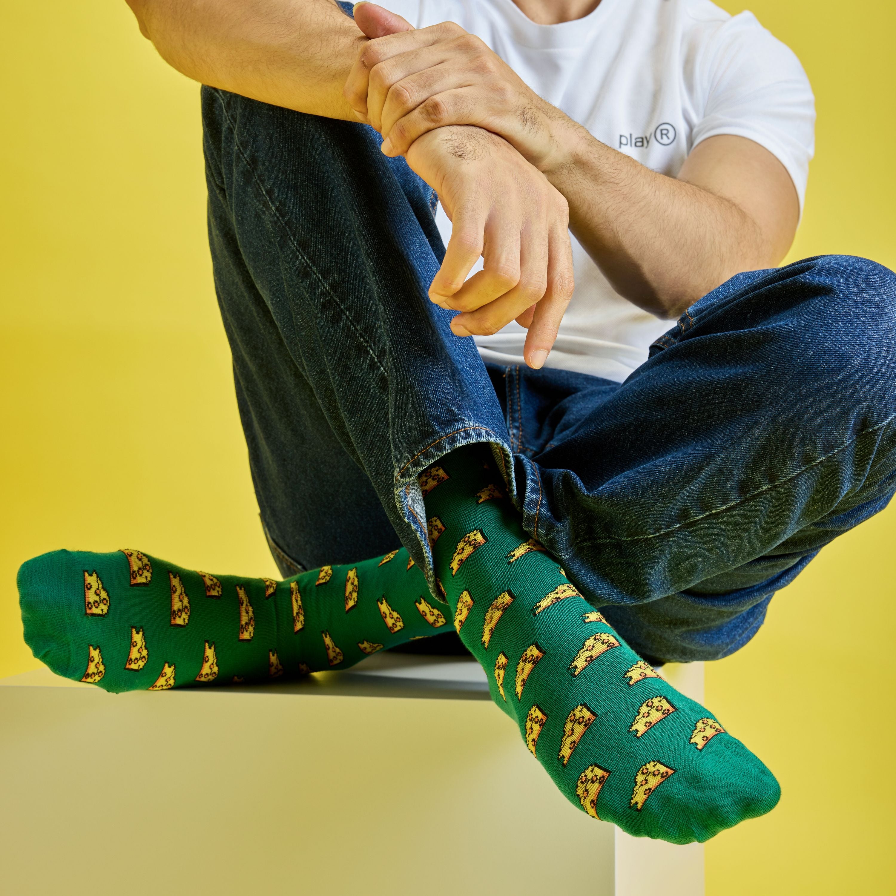 Say Cheese Men's Crew Socks