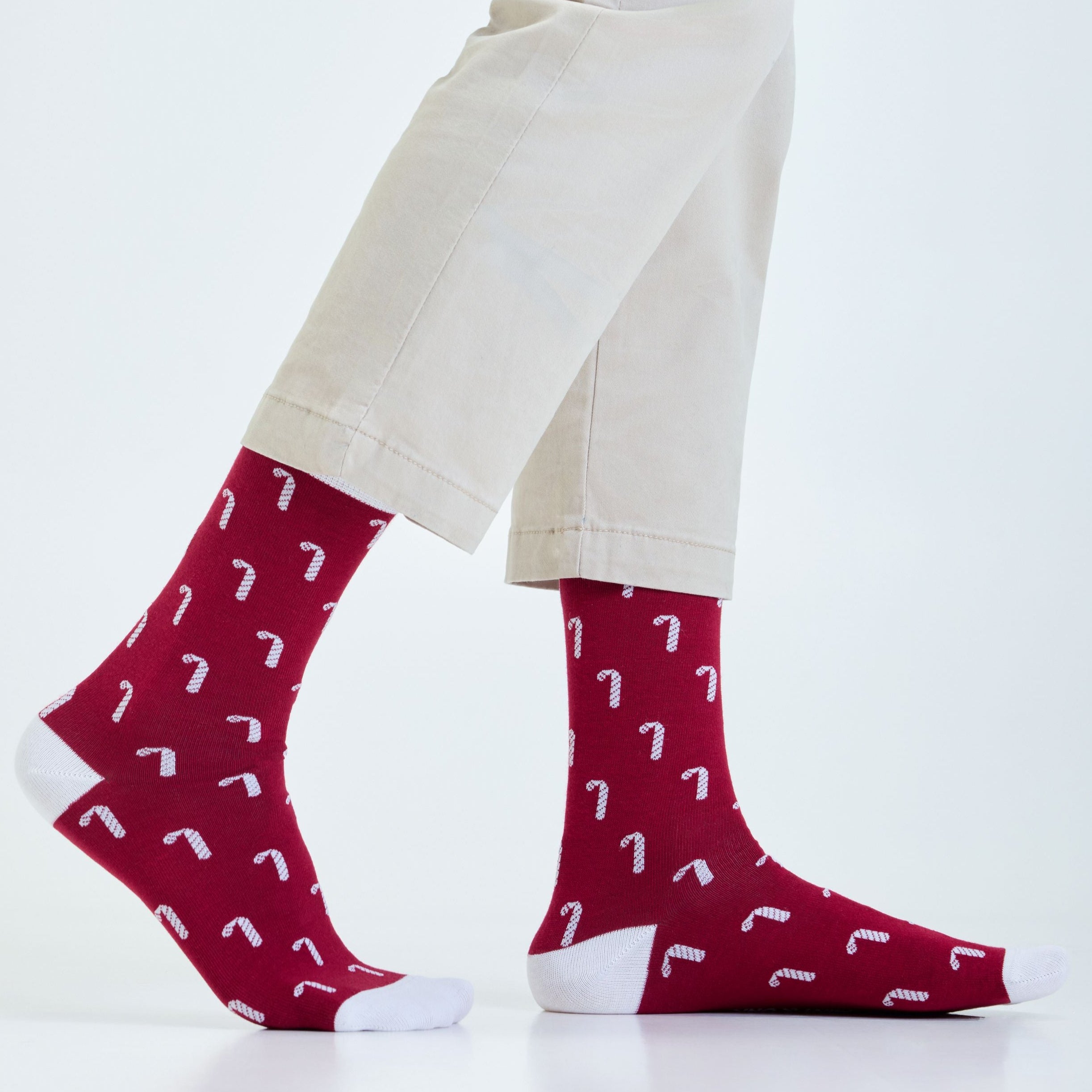 Sweet Treat Candycane Men's Crew Socks