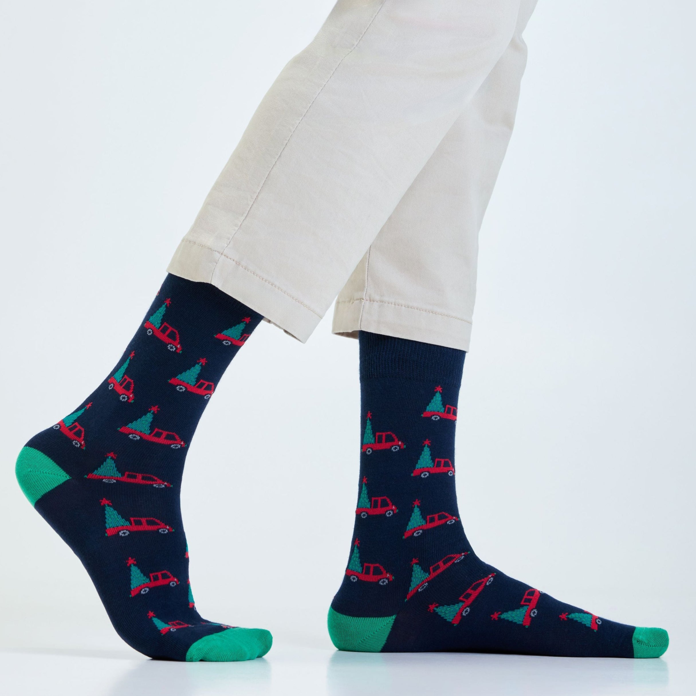 Cruisin' Christmas Men's Crew Socks