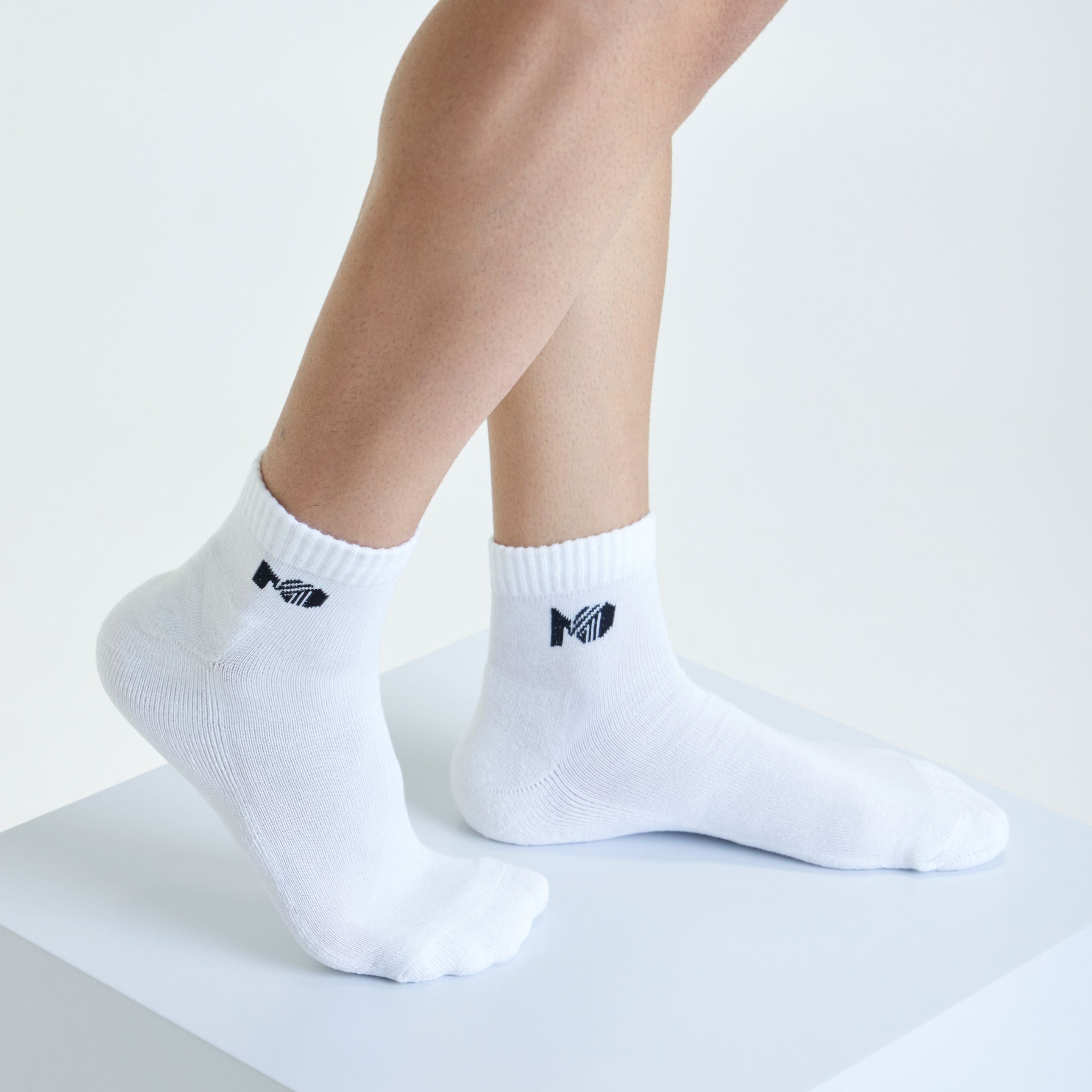 Cushioned Terry Sports Ankle Socks for Men - Set of 3