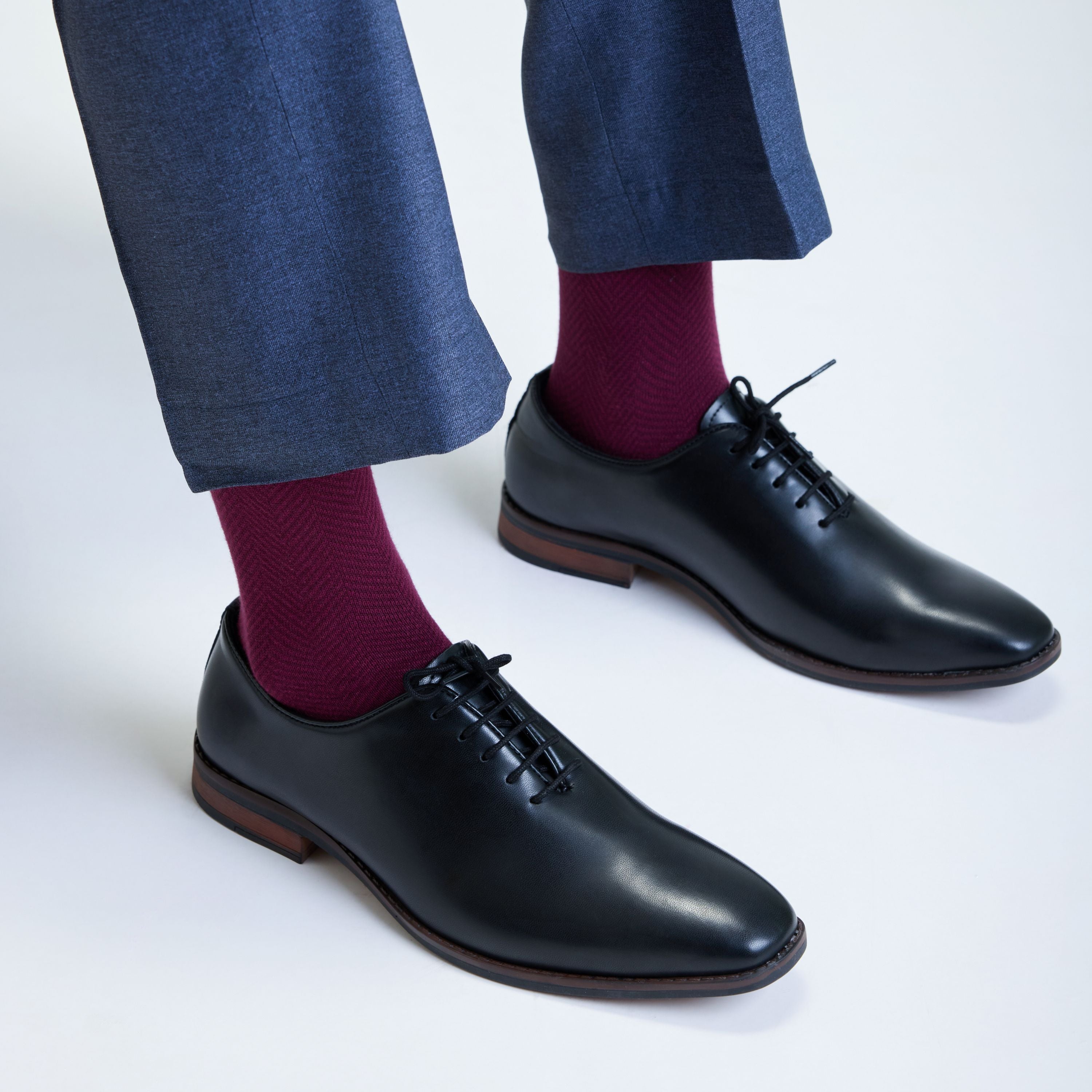 Herringbone House Set-of-3 Crew Socks for Men