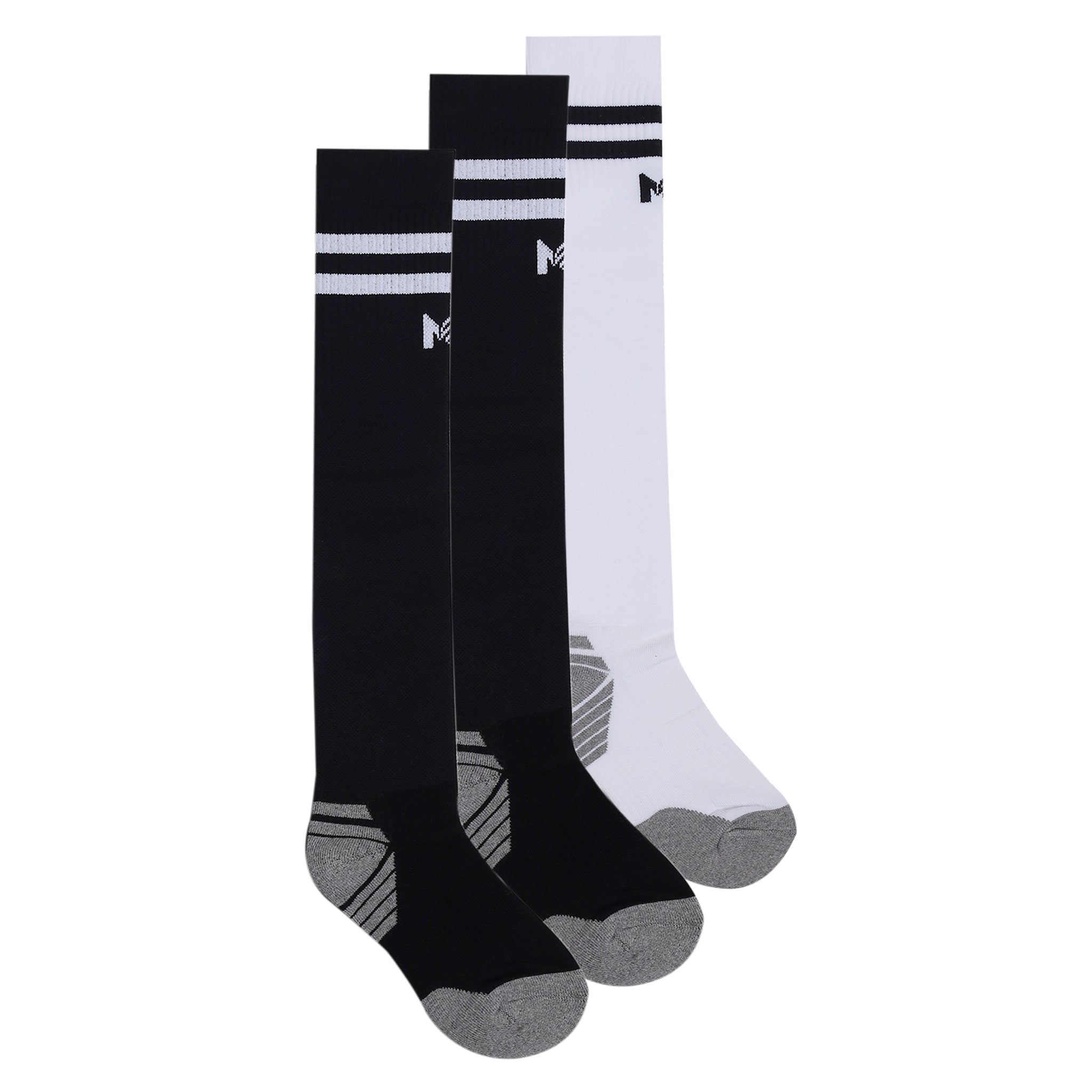 Kids Football Pack of 3 - (Black & White)