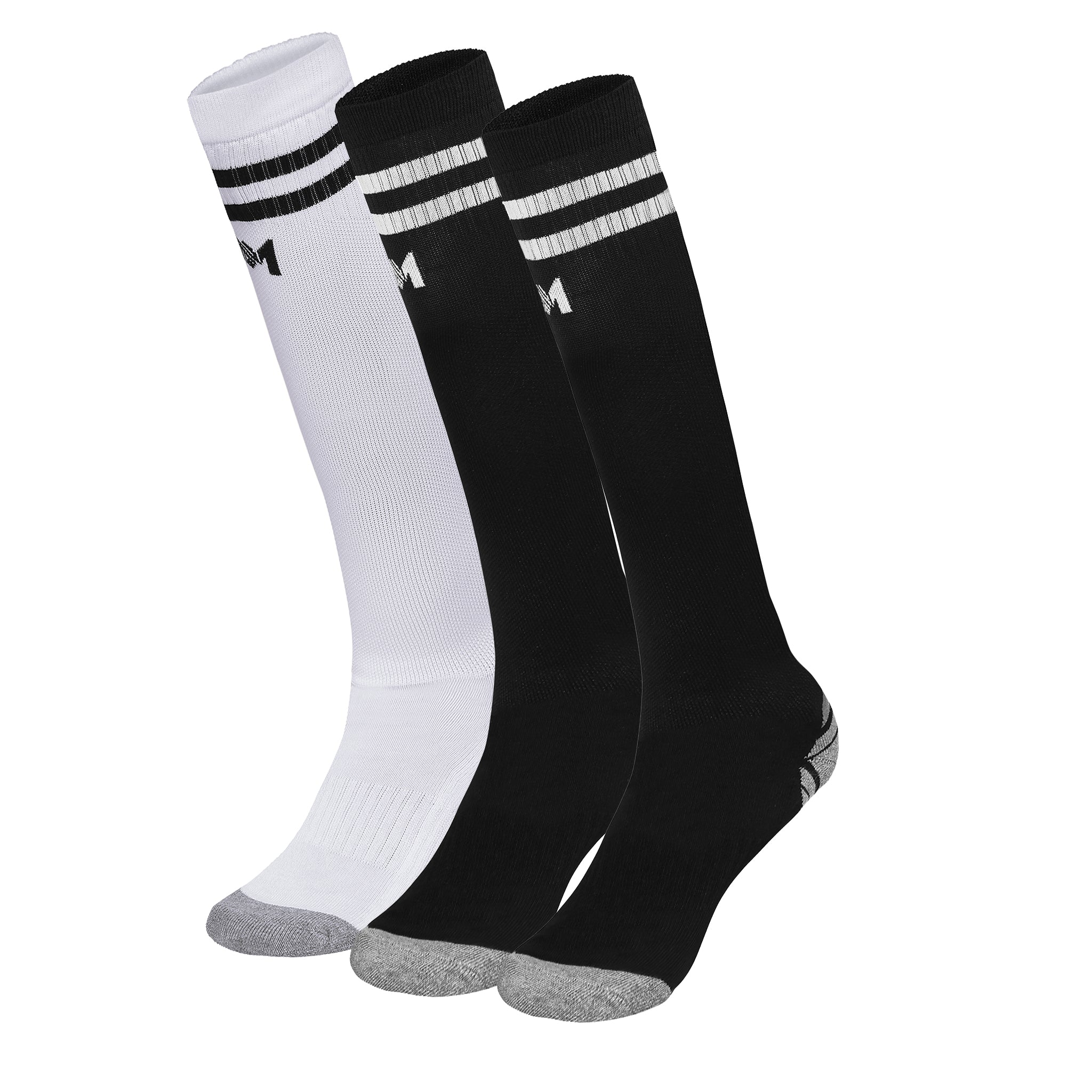Kids Football Pack of 3 - (Black & White)